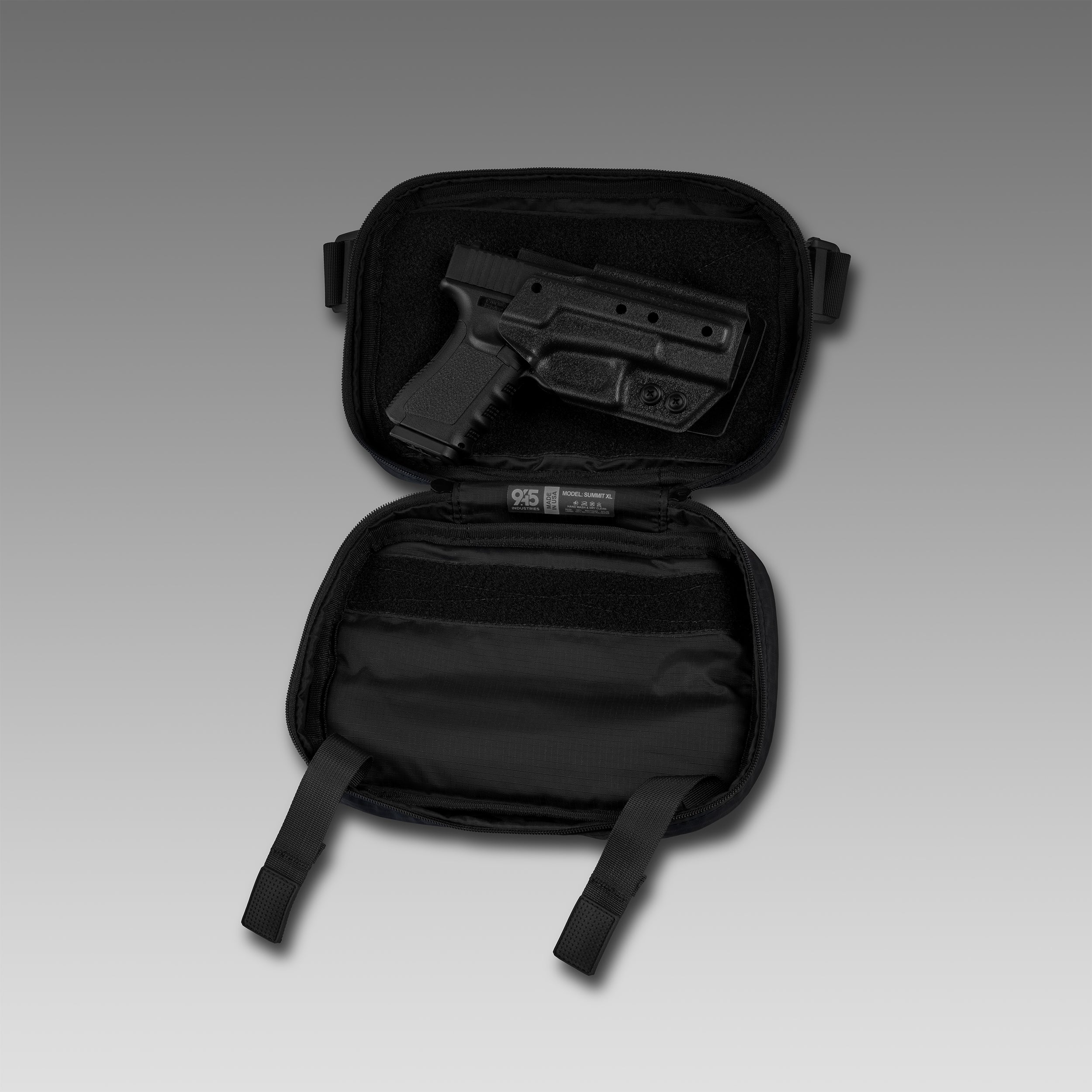 QAPL LOW PROFILE UltraGrid™ BlackOut Concealment Bag (LARGE) WITH KYDEX HOLSTER