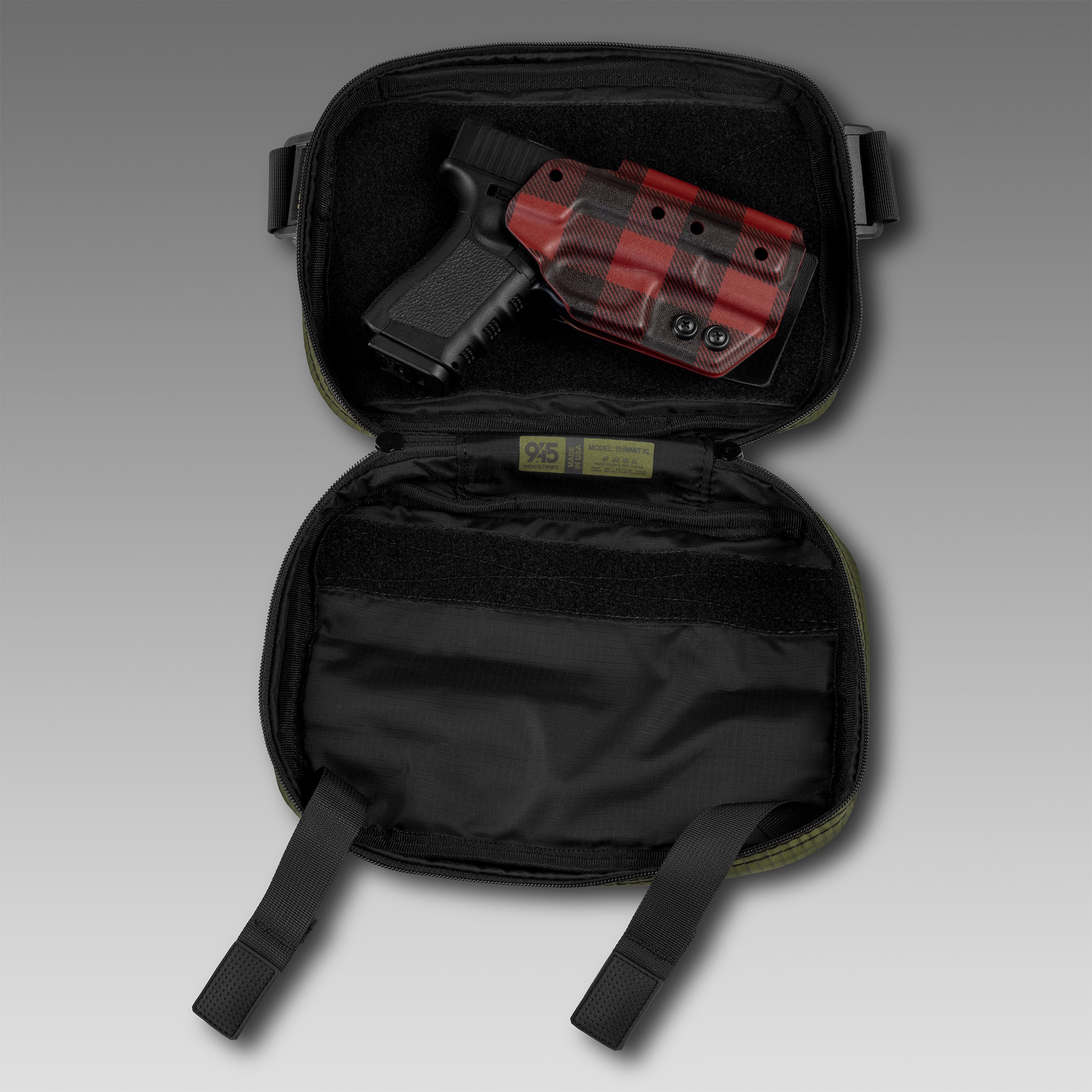 SUMMIT (L) UltraGrid™ Avocado Concealment Bag WITH KYDEX HOLSTER