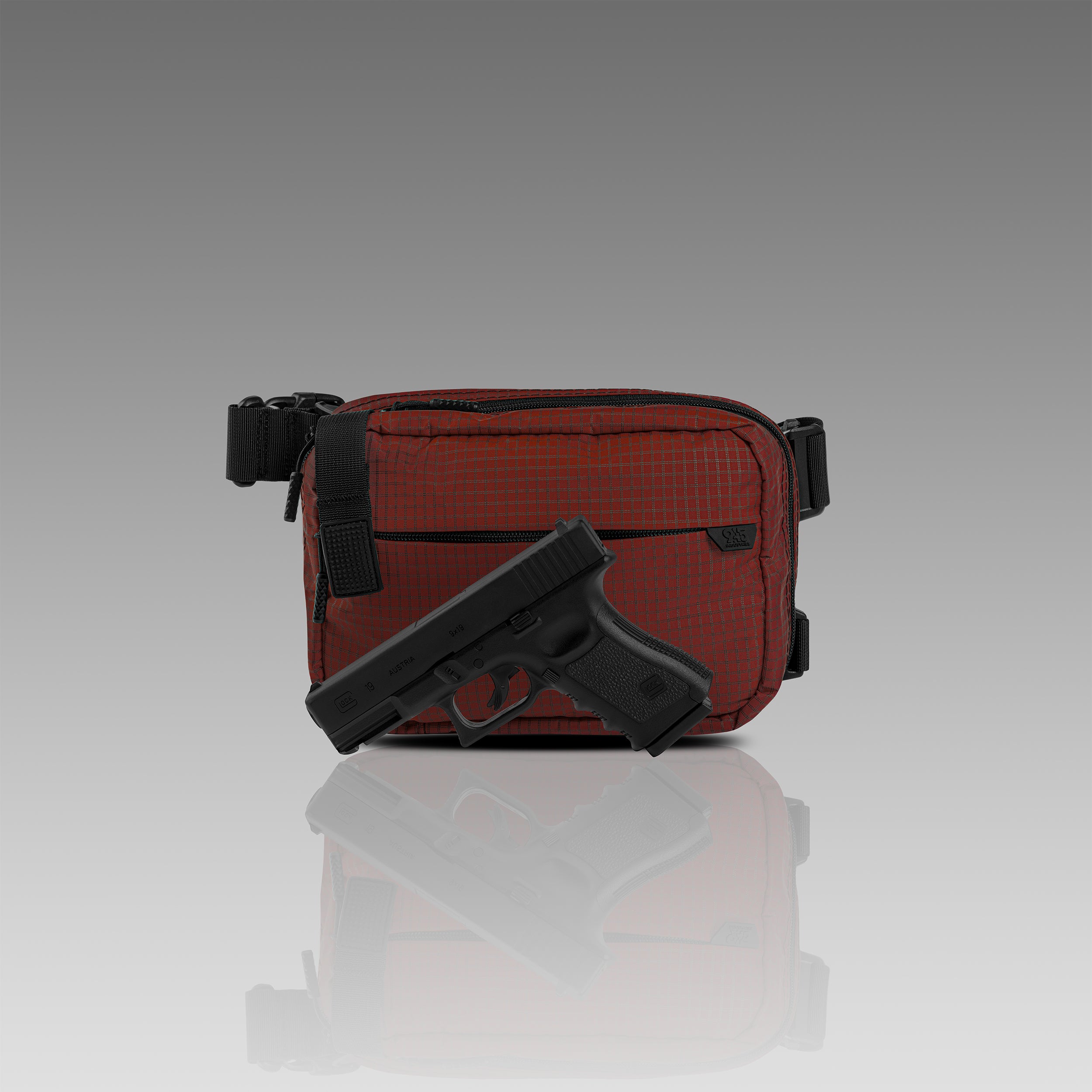 SUMMIT (L) UltraGrid™ Dark Chili Concealment Bag WITH KYDEX HOLSTER