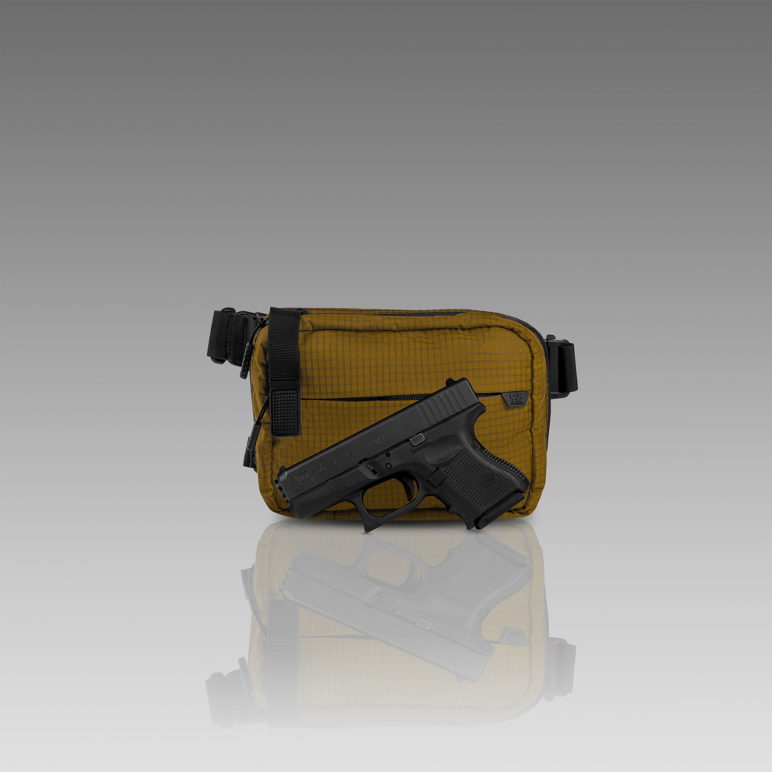 QAPS LOW PROFILE UltraGrid™ Coyote Brown Concealment Bag (SMALL) WITH KYDEX HOLSTER