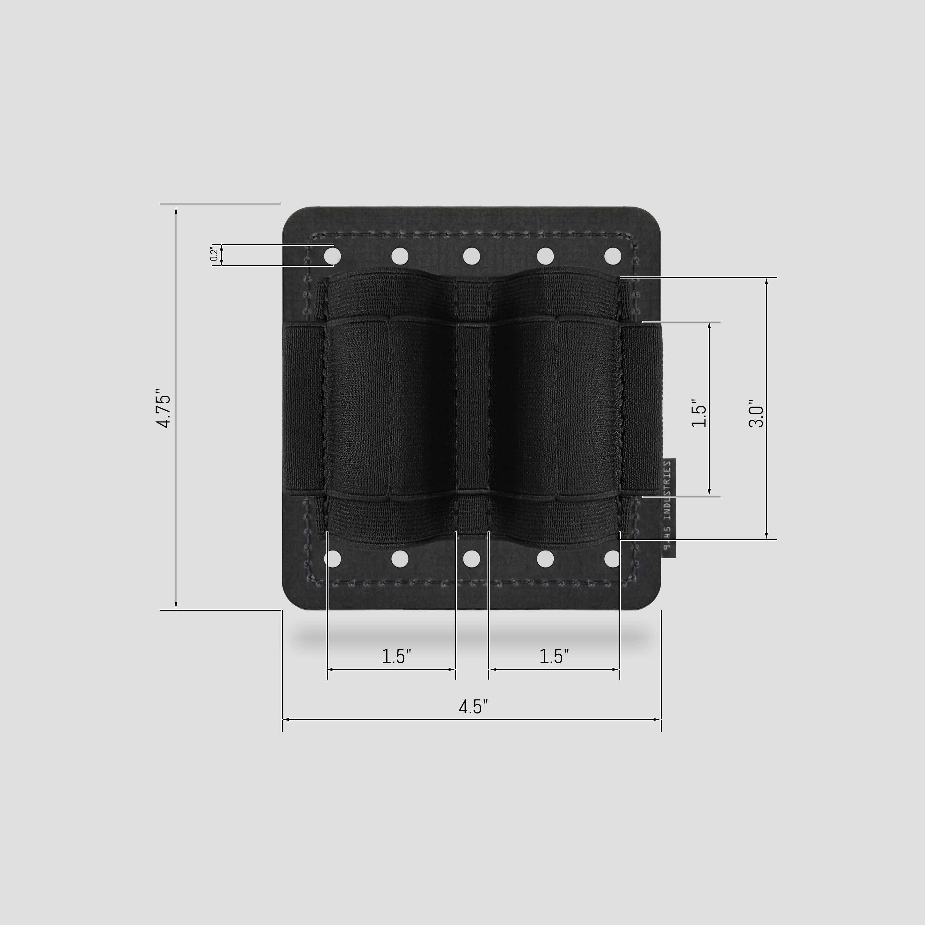 Tegris® Double Magazine Velcro Panel