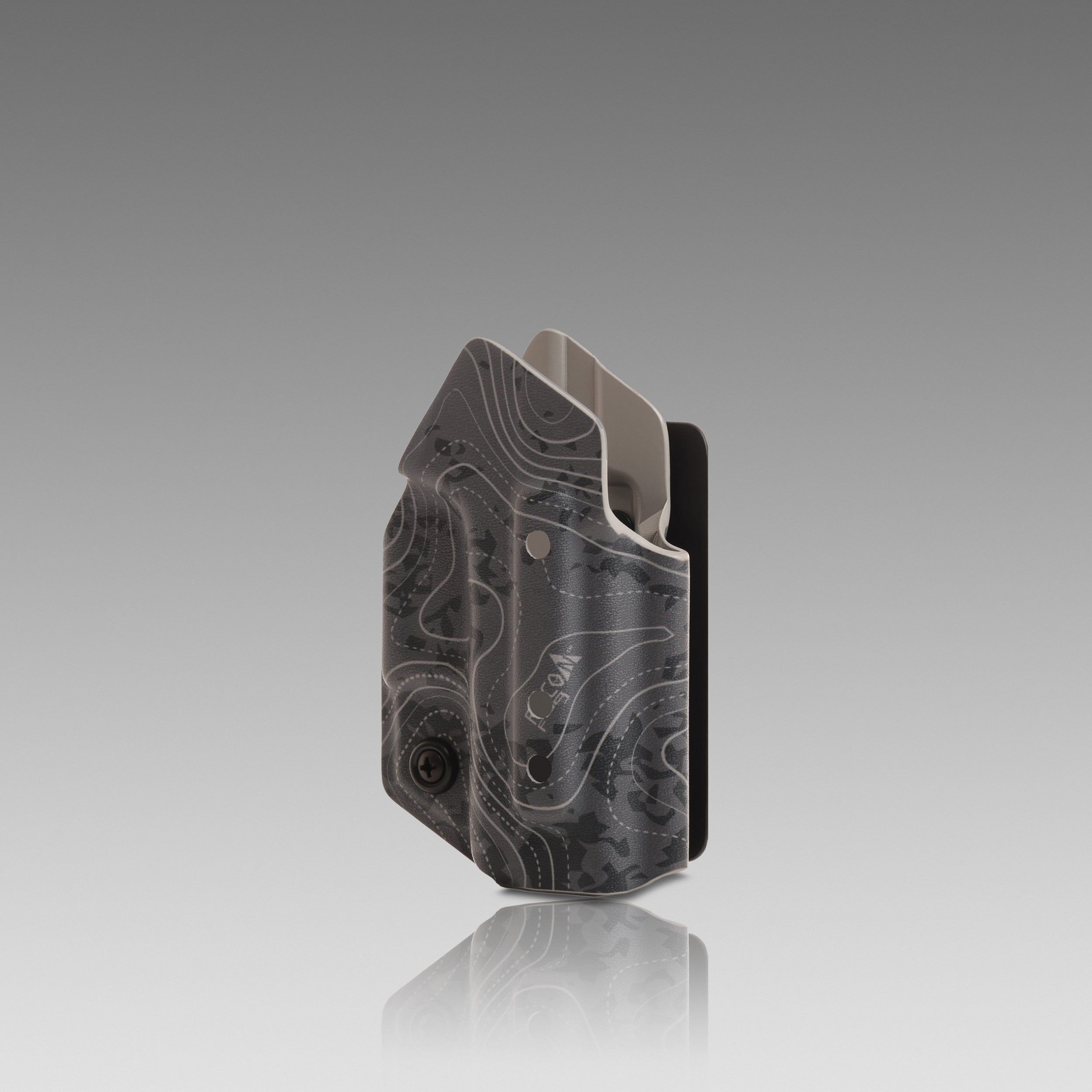 KYDEX HOLSTER WITH VELCRO® HOOK ATTACHMENT PANEL (NO LIGHT/LASER) TOPO FOG - 945industries