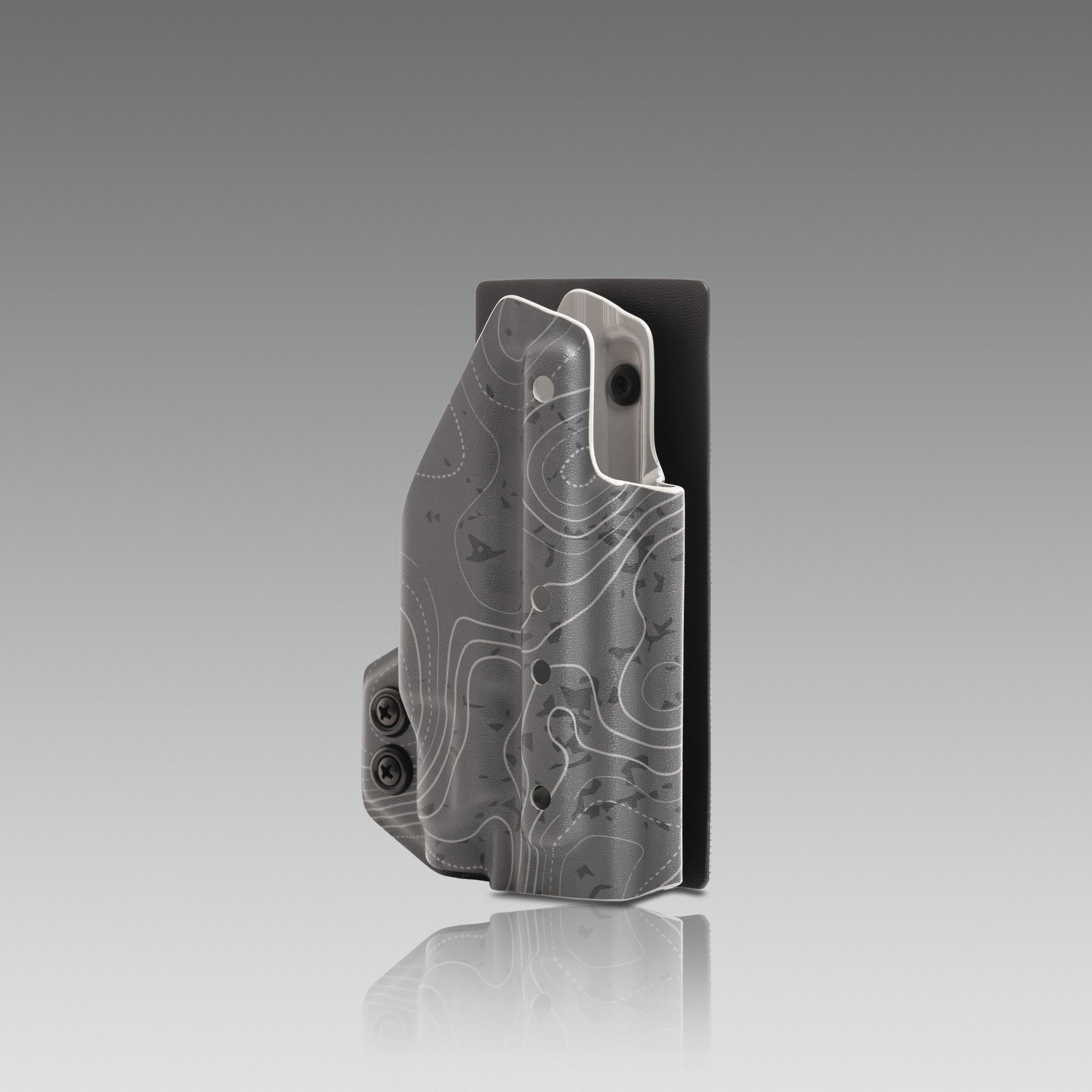 KYDEX HOLSTER WITH VELCRO® HOOK ATTACHMENT PANEL (LIGHT BEARING) TOPO FOG - 945industries