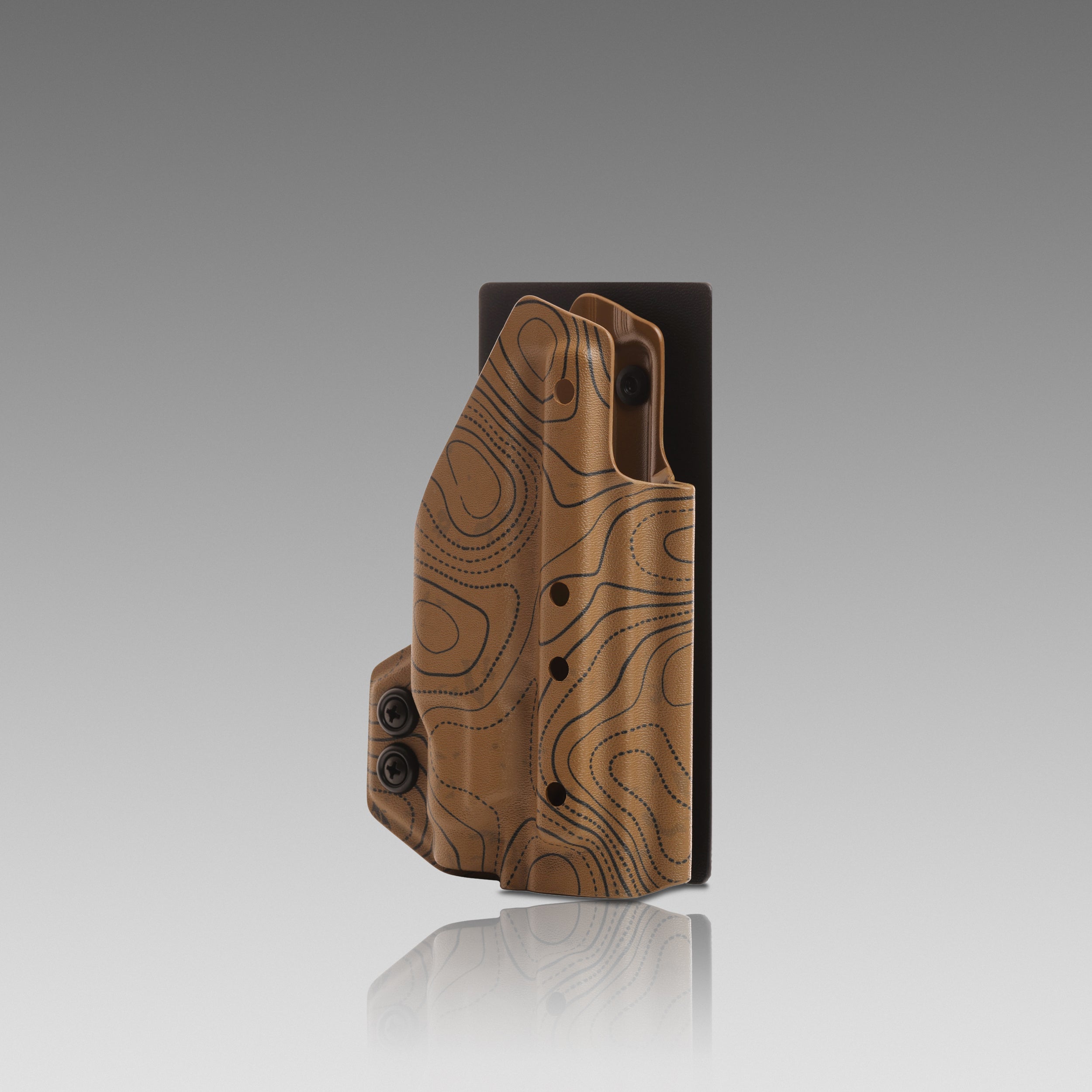 KYDEX HOLSTER WITH VELCRO® HOOK ATTACHMENT PANEL (LIGHT BEARING) TOPO SANDSTORM - 945industries