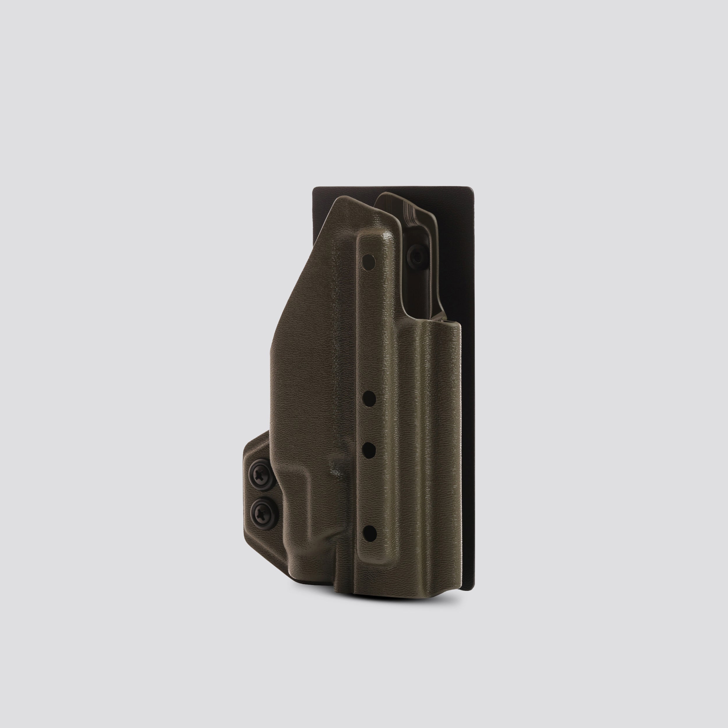 KYDEX HOLSTER WITH VELCRO® HOOK ATTACHMENT PANEL (LIGHT BEARING) OD GREEN - 945industries