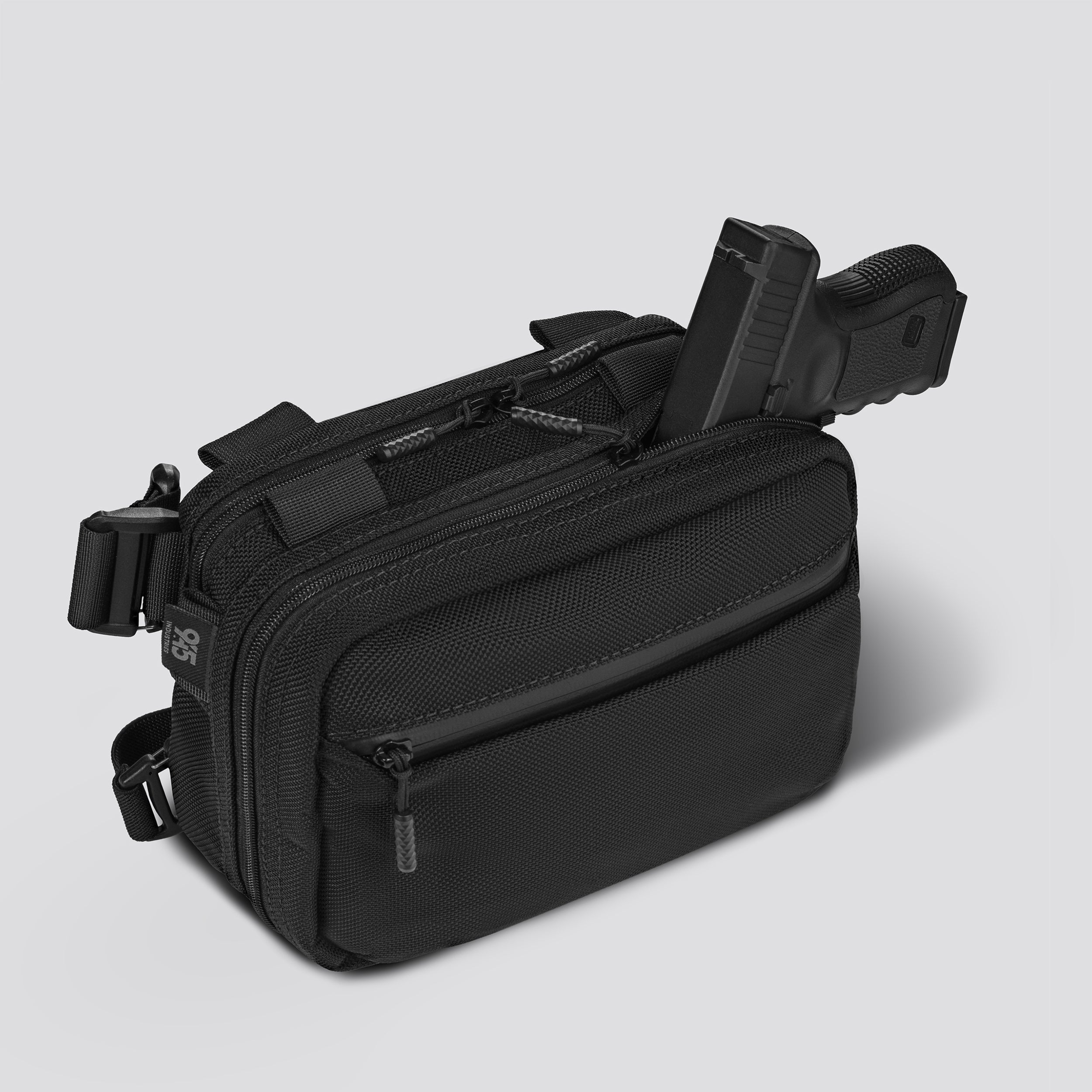 MORPH BALLISTIC NYLON CONCEALMENT BAG (X-LARGE) BLACK WITH KYDEX HOLSTER