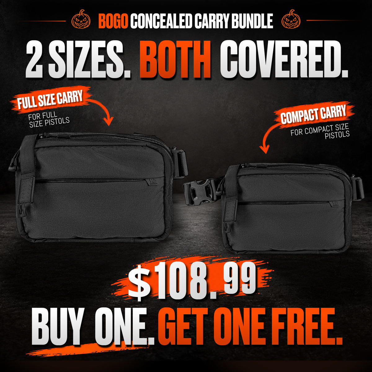 BOGO CONCEALED CARRY BUNDLE FULL SIZE CORDURA
