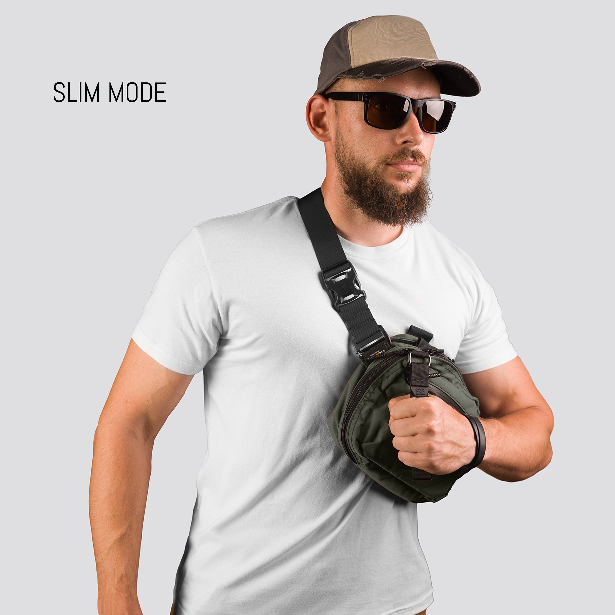 MORPH EXPANDABLE CONCEALMENT BAG CORDURA® RANGER GREEN WITH KYDEX HOLSTER