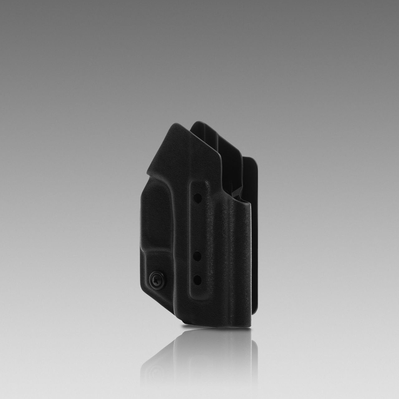 KYDEX HOLSTER WITH VELCRO® HOOK ATTACHMENT PANEL (NO LIGHT/LASER) BLACK - 945industries