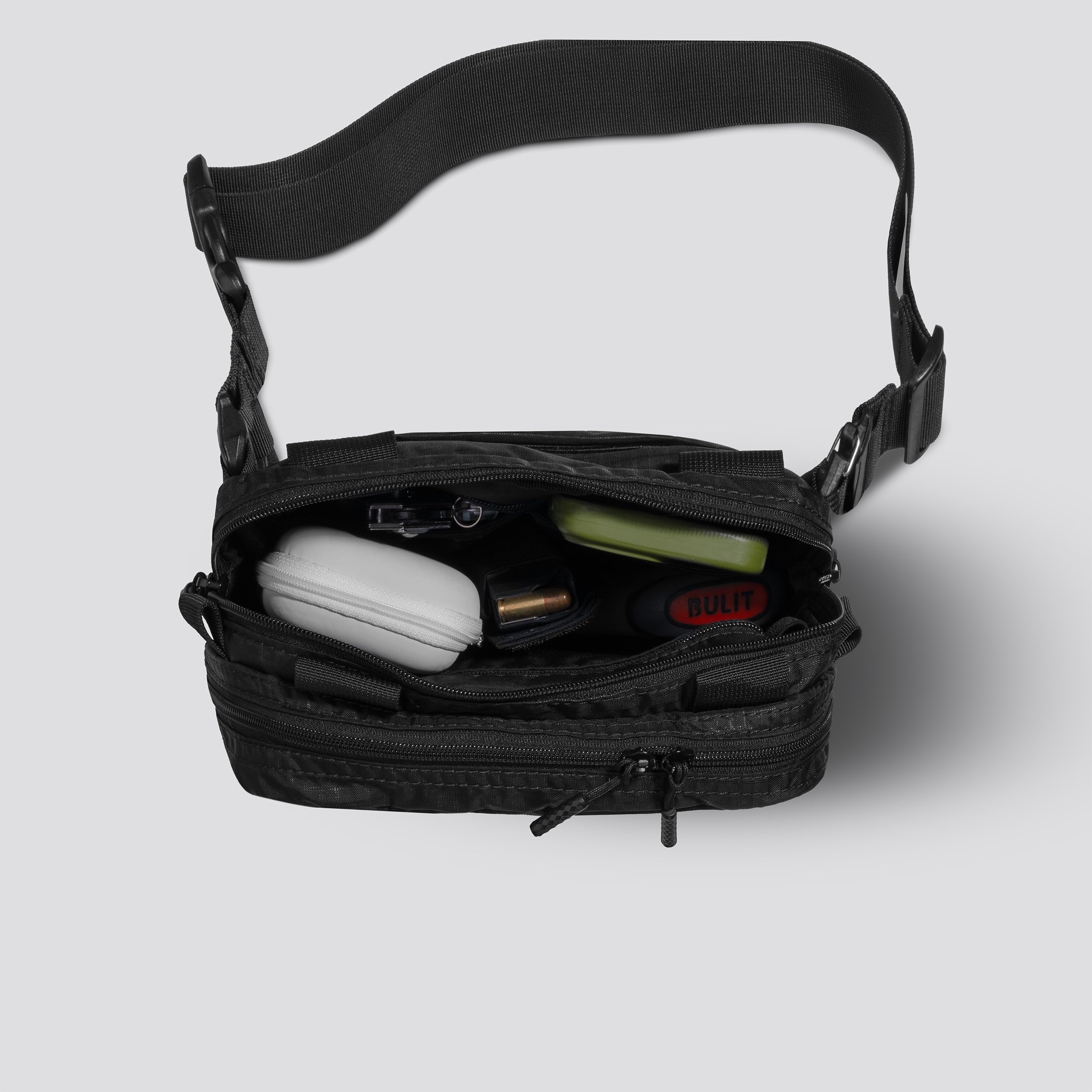 MORPH EXPANDABLE CONCEALMENT BAG UltraGrid™ BLACK WITH KYDEX HOLSTER