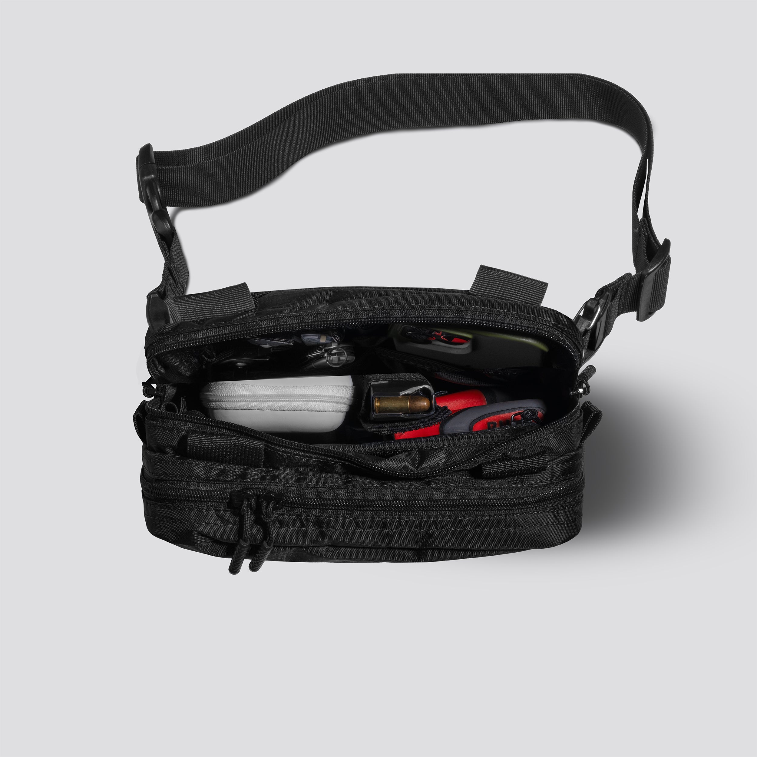 MORPH X-PAC CONCEALMENT BAG (X-LARGE) BLACK WITH KYDEX HOLSTER