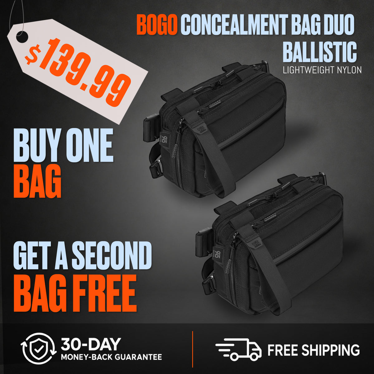 BOGO MORPH Concealment Bag Duo Ballistic Nylon