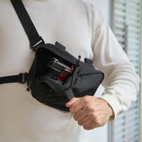 QAPX CORDURA® CONCEALMENT BAG (X-LARGE) BLACK WITH KYDEX HOLSTER