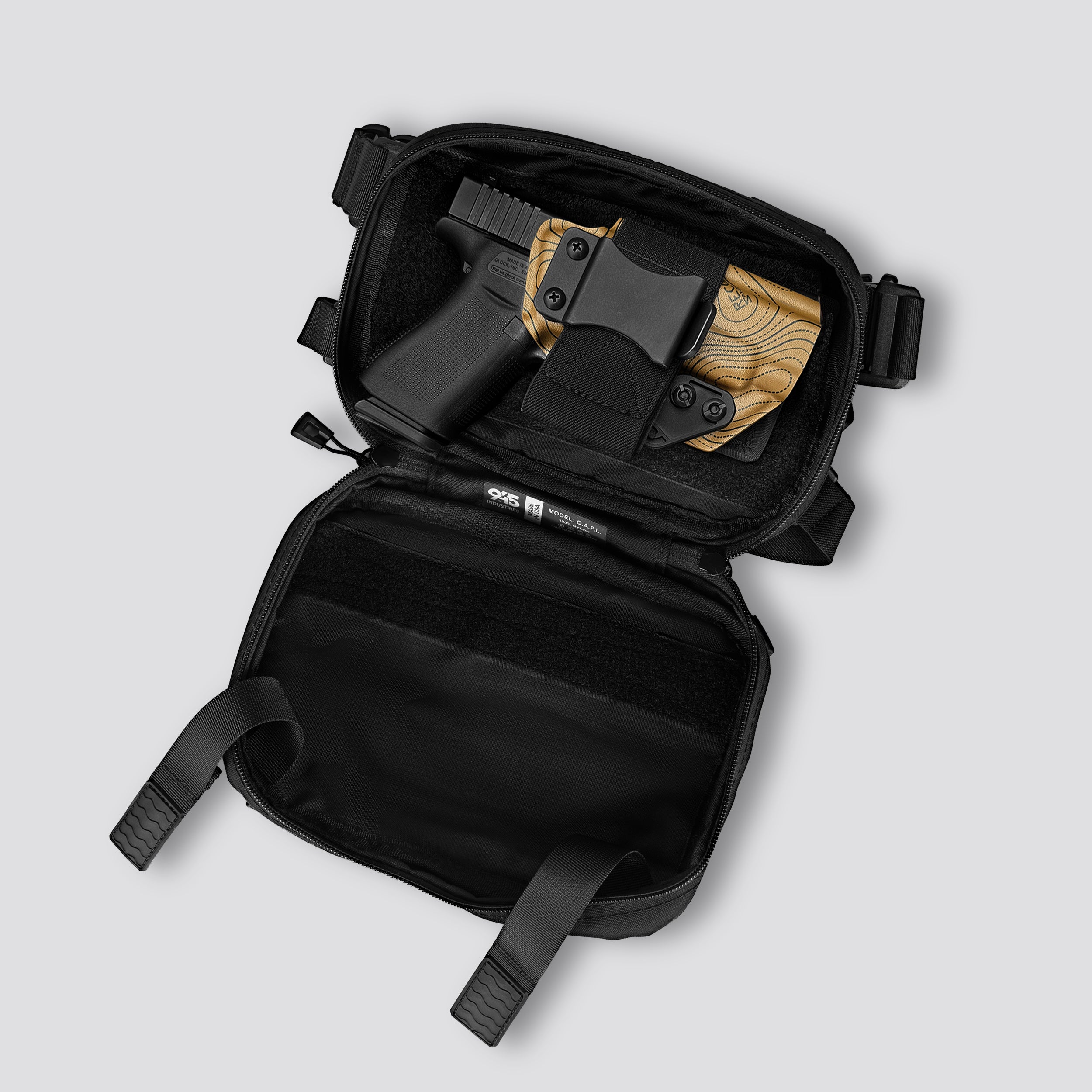 945 Industries | QAPL Low Profile X-Pac® Black – Ambidextrous EDC