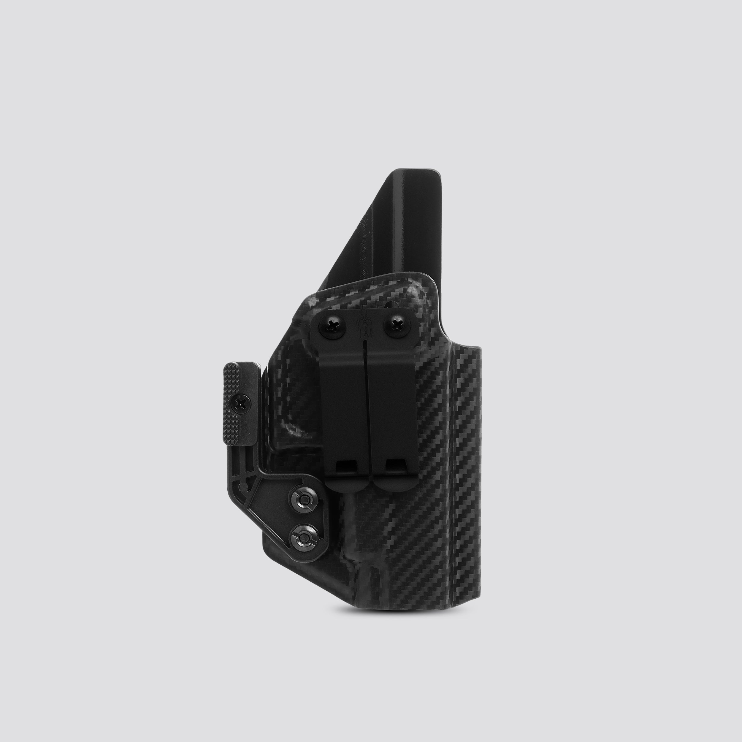 KYDEX HOLSTER INSIDE THE WAISTBAND (IWB) (NO LIGHT/LASER) CARBONFIBER