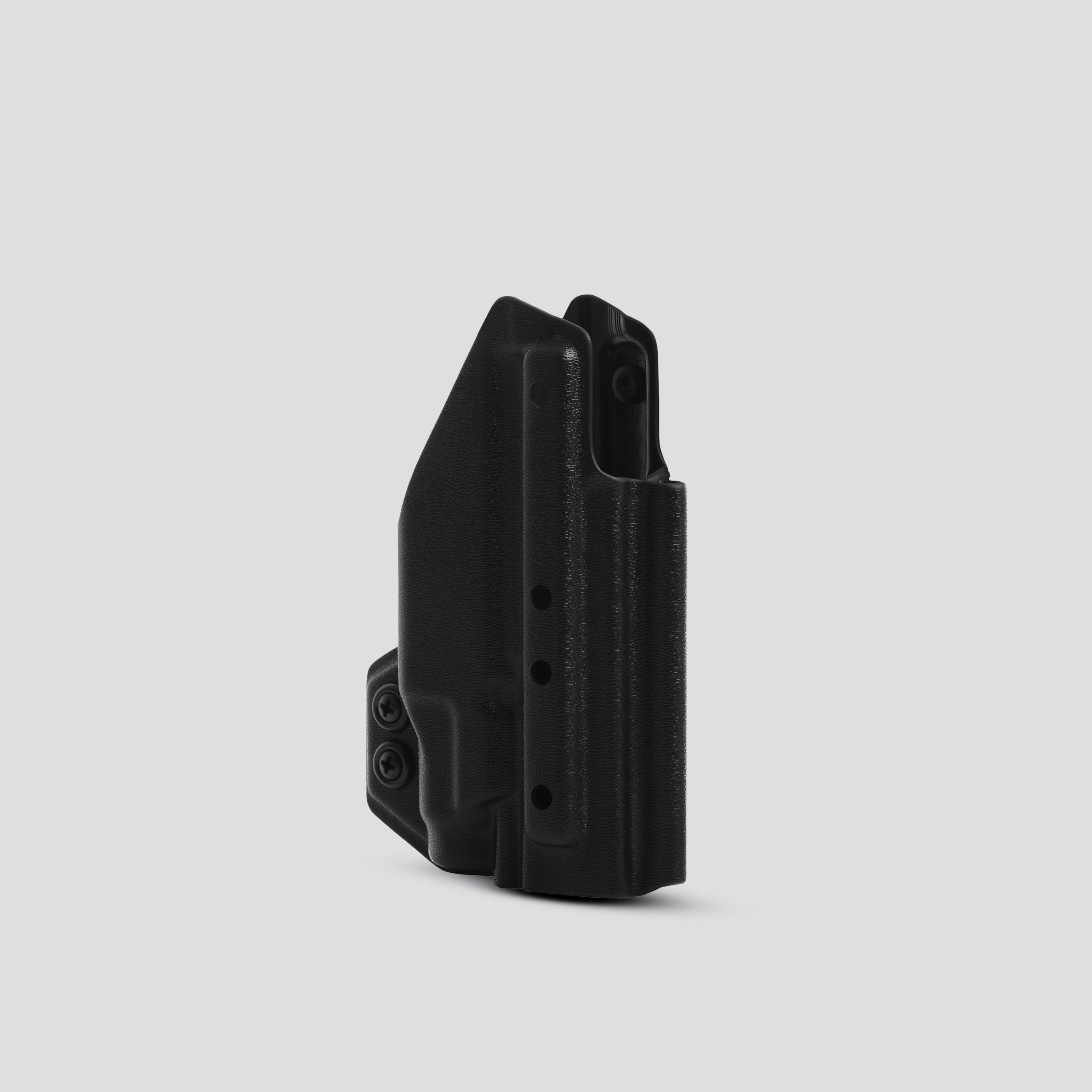 KYDEX HOLSTER WITH CHEST HOLSTER PANEL (LIGHT BEARING) BLACK