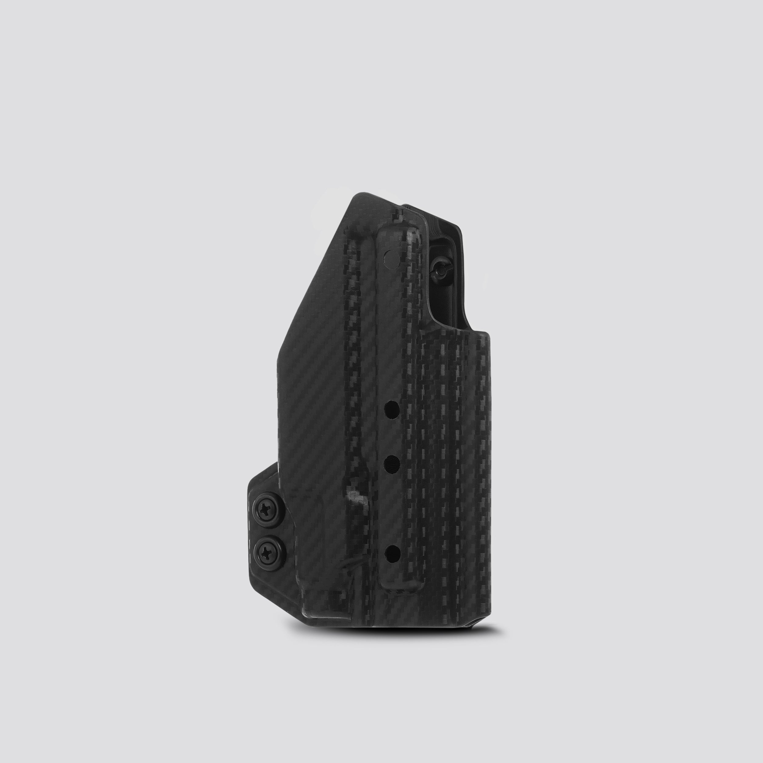 KYDEX HOLSTER WITH CHEST HOLSTER PANEL (LIGHT BEARING) BLACK CARBONFIBER
