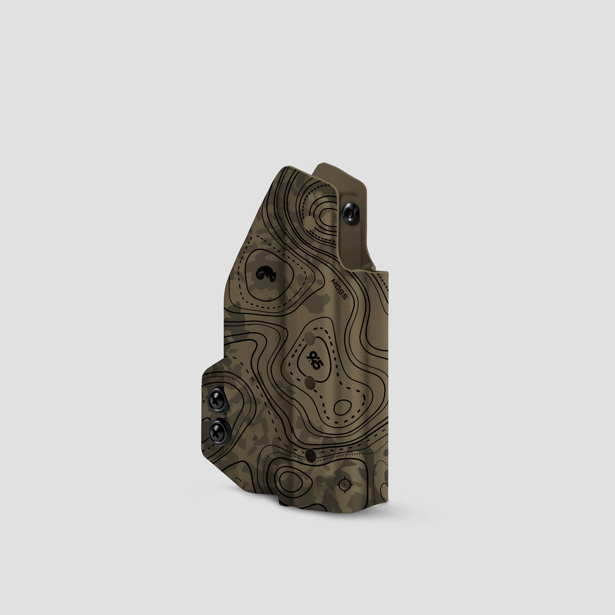 KYDEX HOLSTER WITH CHEST HOLSTER PANEL (LIGHT BEARING) TOPO MOSS