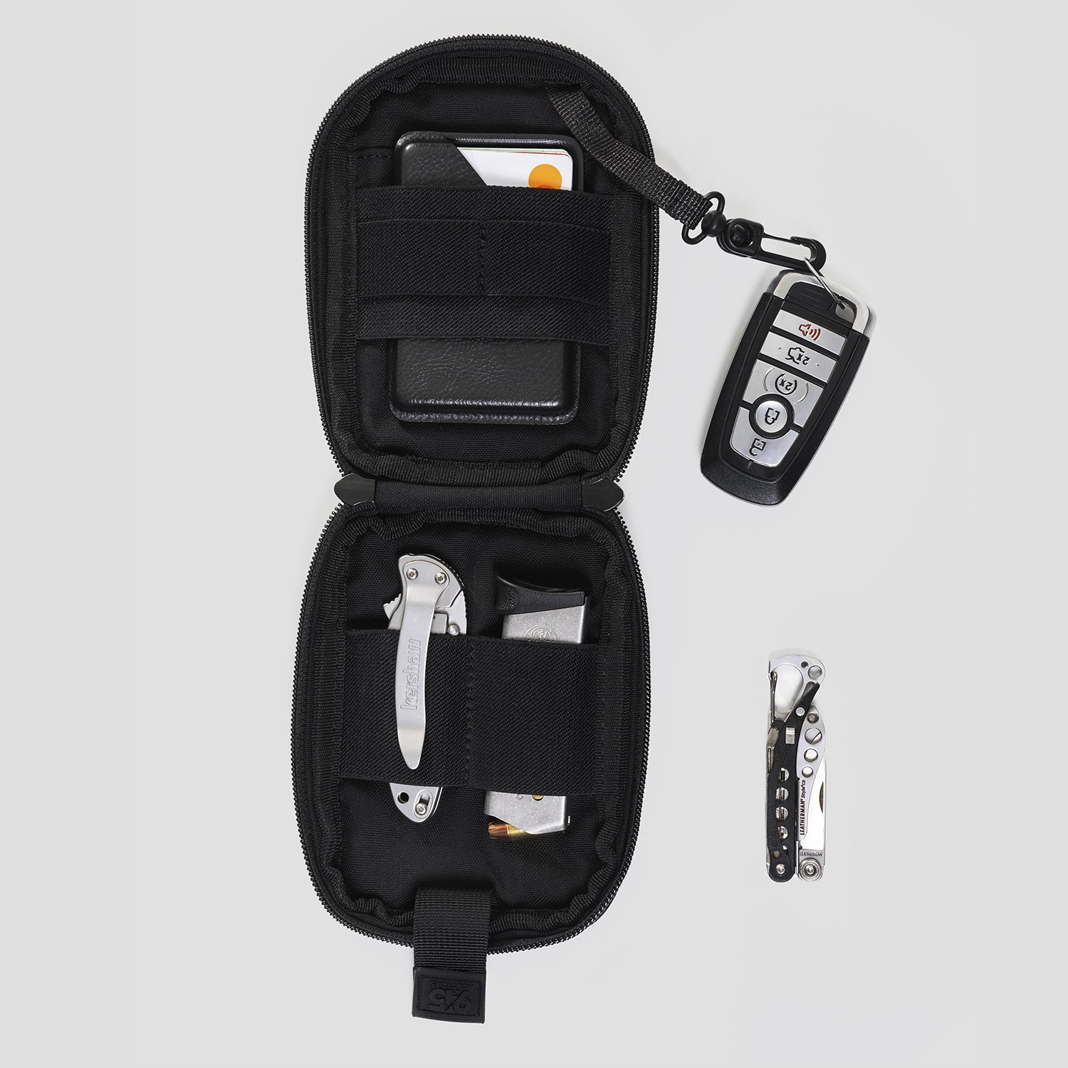 QAPS CORDURA® CONCEALMENT BAG (SMALL) BLACK WITH IWB ADAPTER