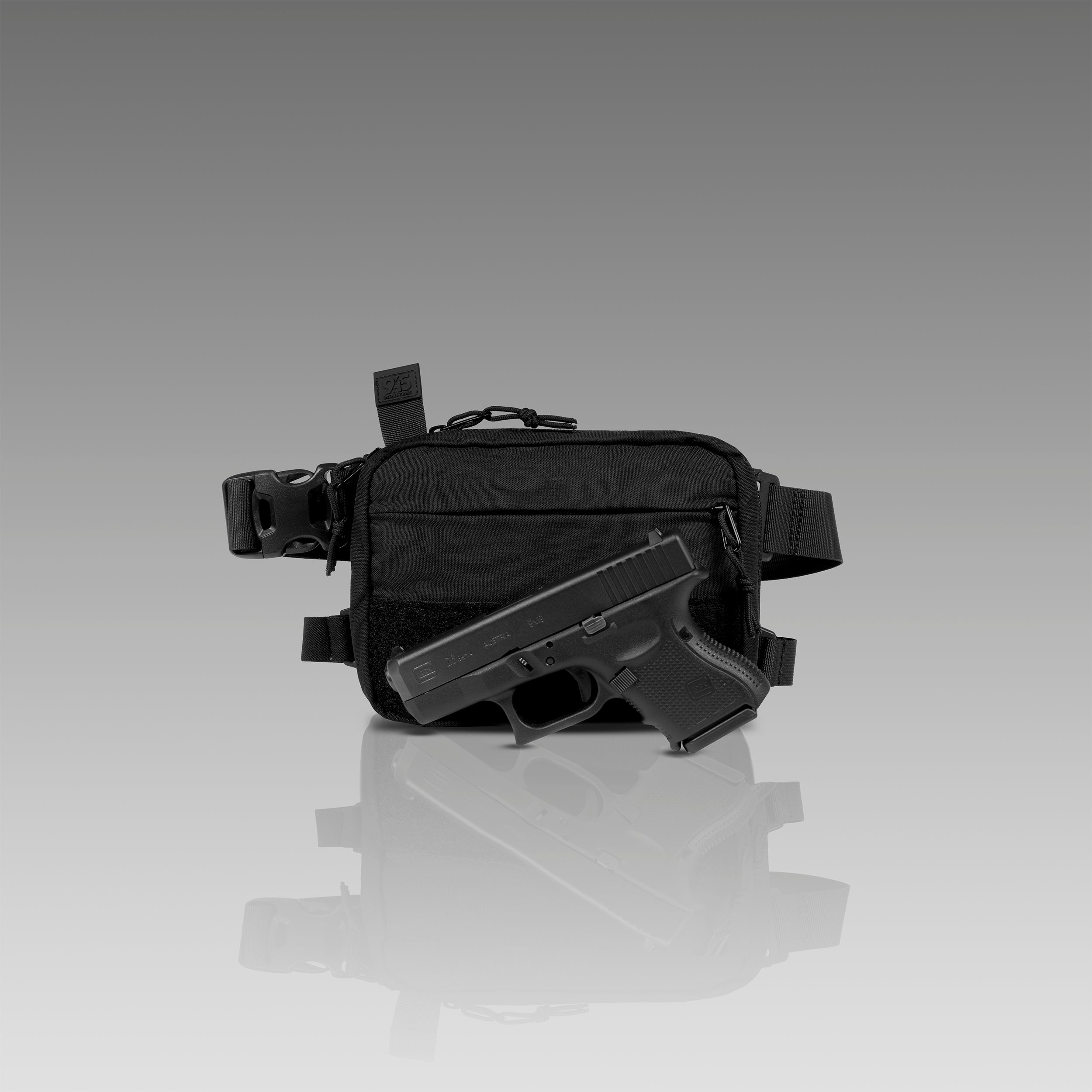 QAPS CORDURA® CONCEALMENT BAG (SMALL) VELCRO FRONT BLACK (Copy) Michael Combo