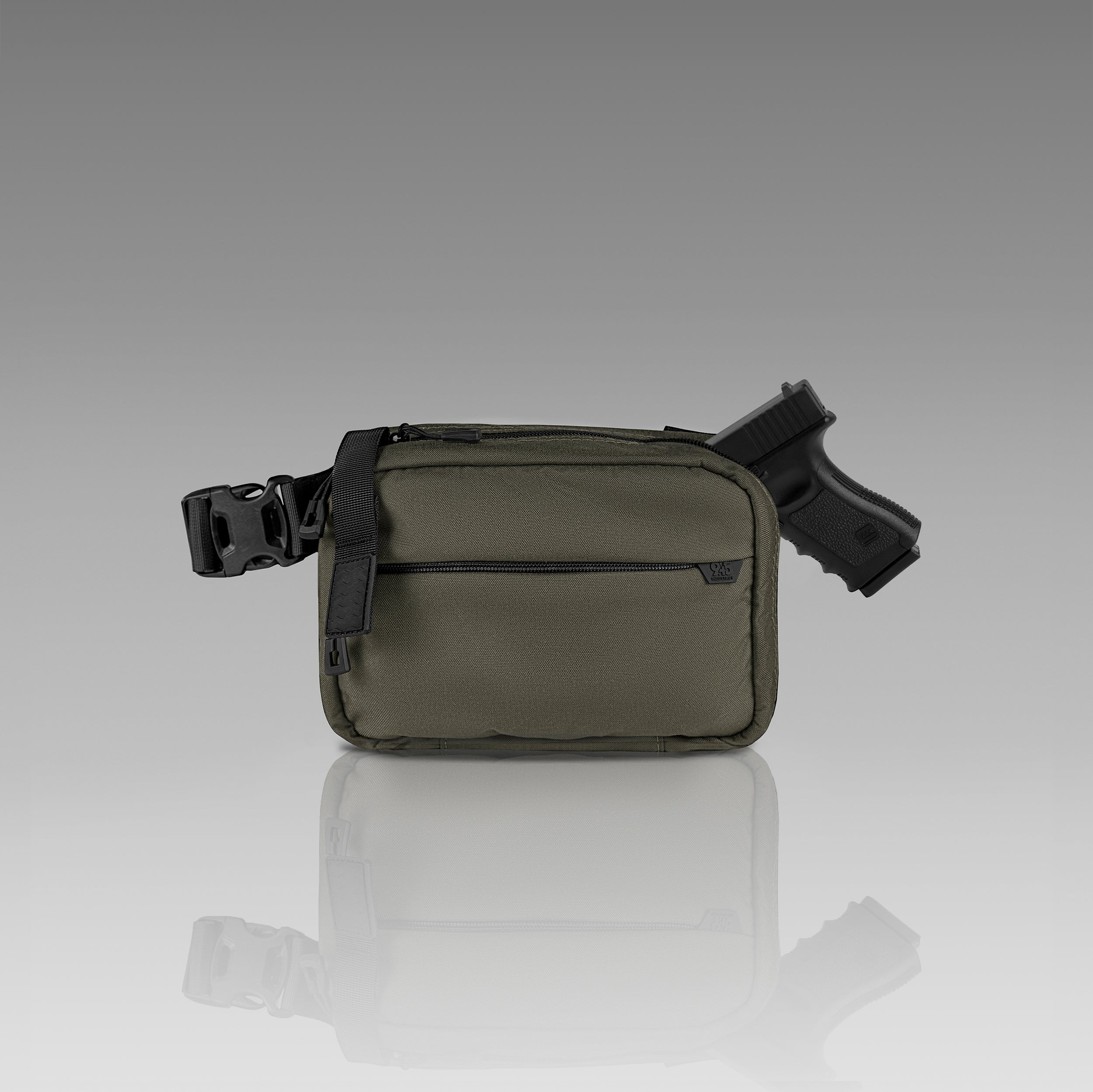 QAPL CORDURA® CONCEALMENT BAG (LARGE) RANGER GREEN WITH KYDEX HOLSTER