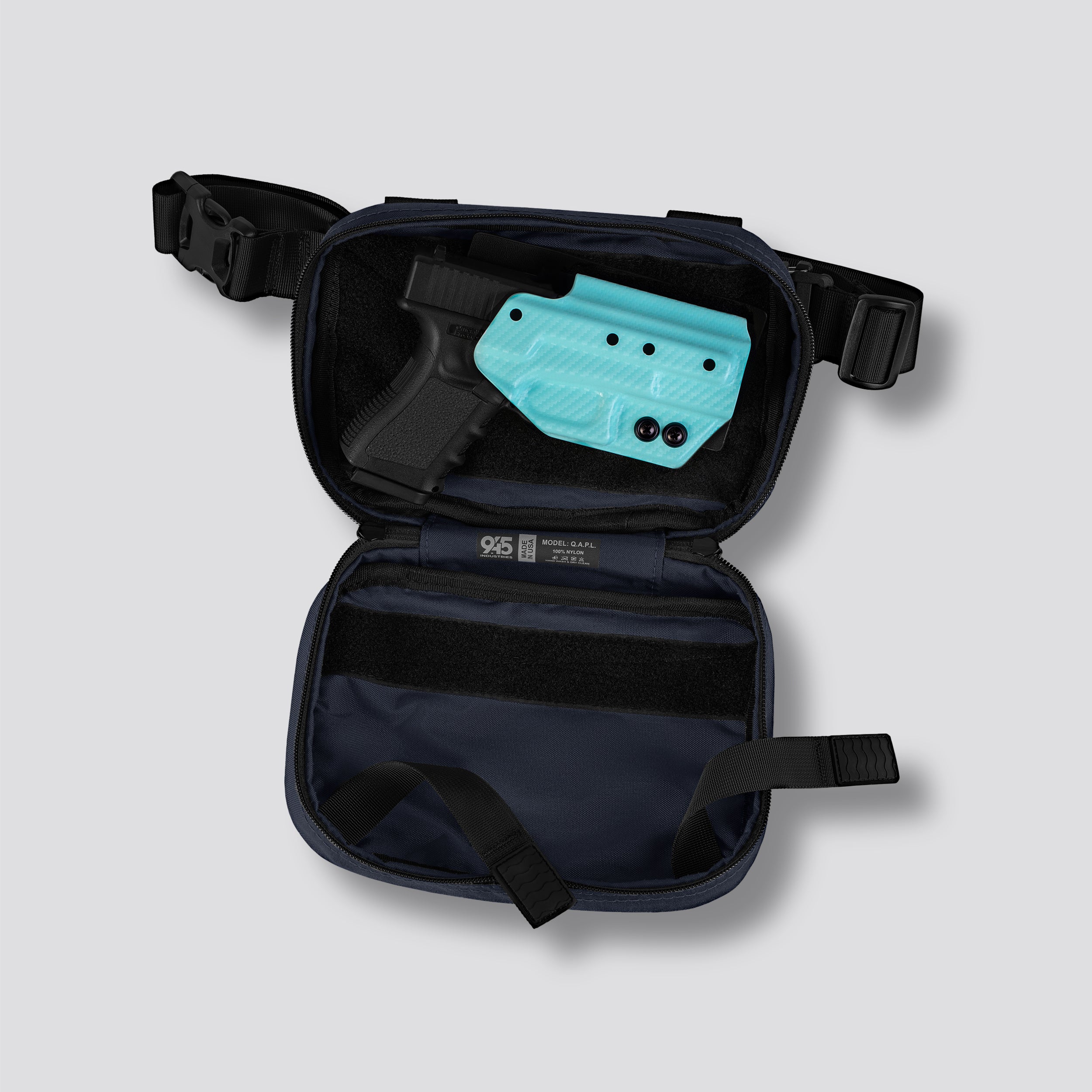 QAPL CORDURA® VERSTECKTASCHE (GROSS) MITTERNACHTSBLAU