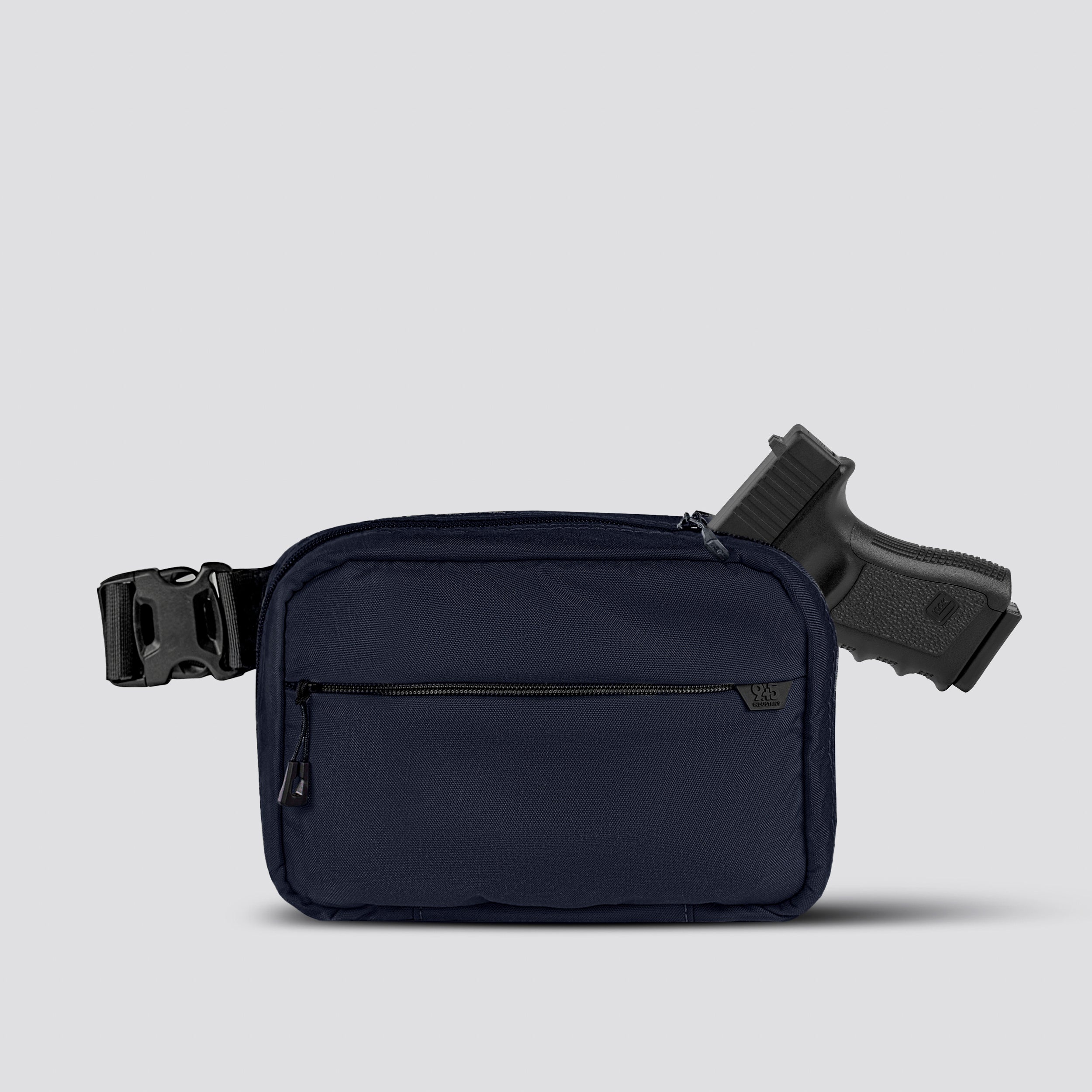 QAPL Low Profile Cordura® Concealed Carry EDC Bag – Large Midnight