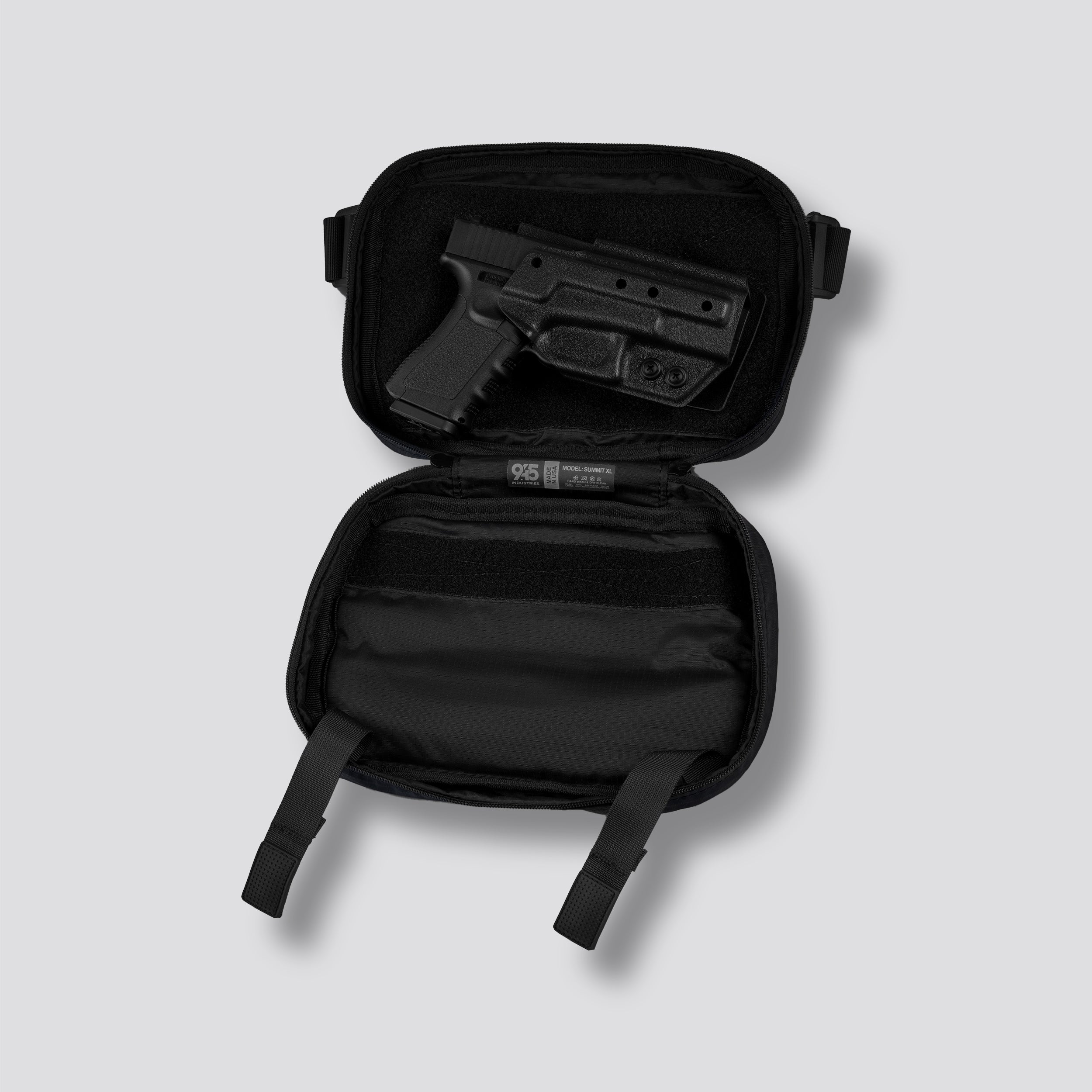 QAPX LOW PROFILE UltraGrid™ BlackOut Concealment Bag (X-LARGE) WITH KYDEX HOLSTER