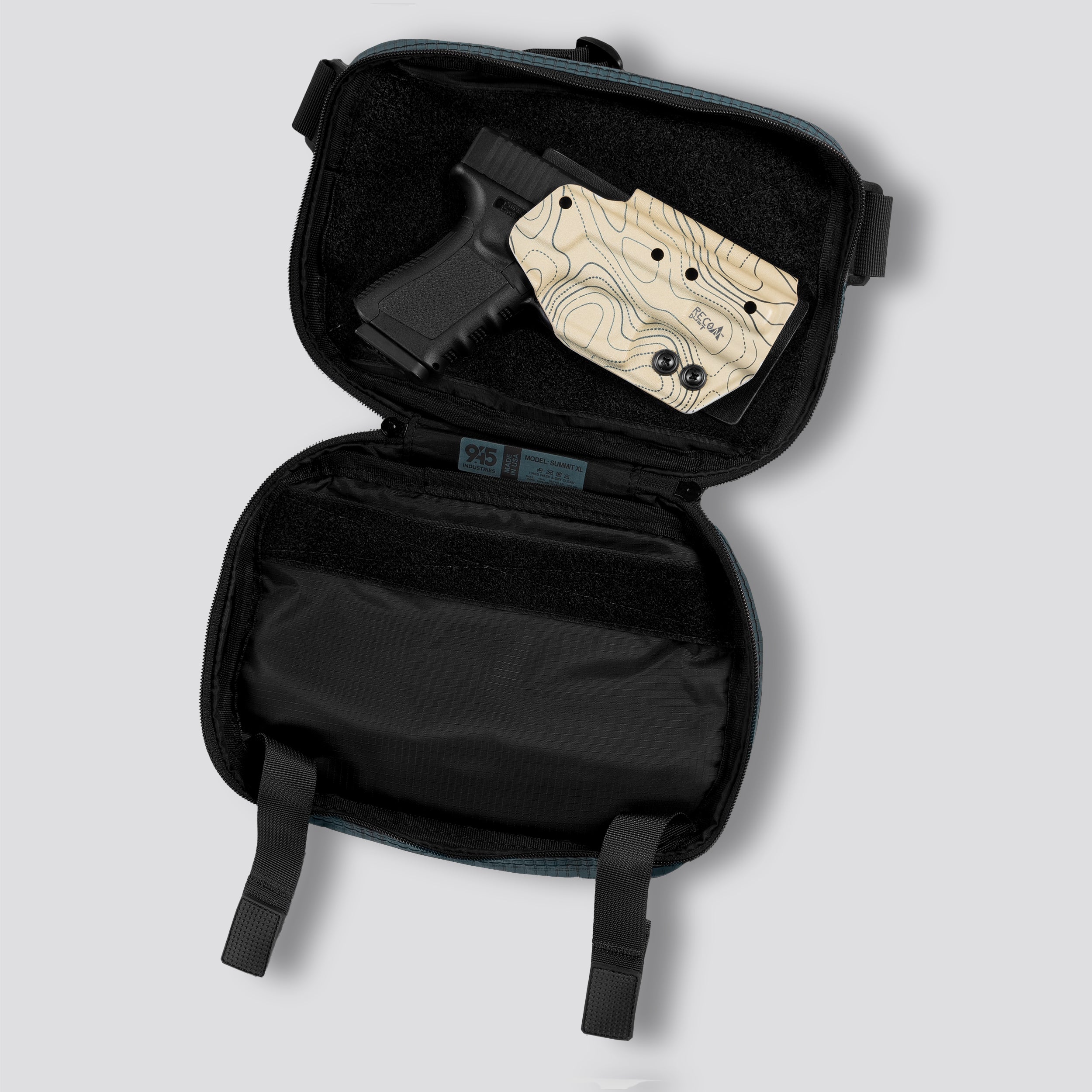 QAPX LOW PROFILE UltraGrid™ Blue Smoke Concealment Bag (X-LARGE) WITH KYDEX HOLSTER