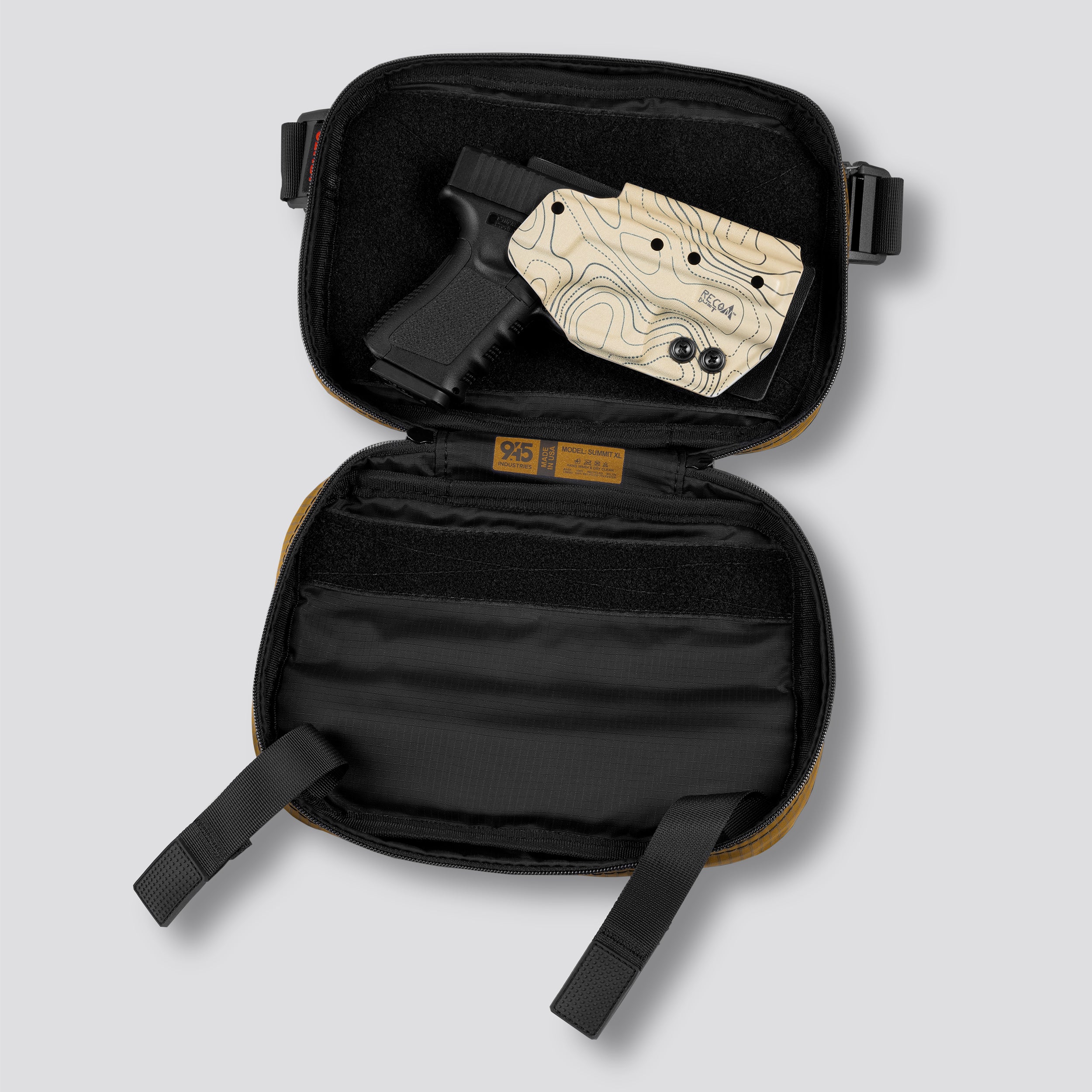 QAPX LOW PROFILE UltraGrid™ Coyote Brown Concealment Bag (X-LARGE) WITH KYDEX HOLSTER