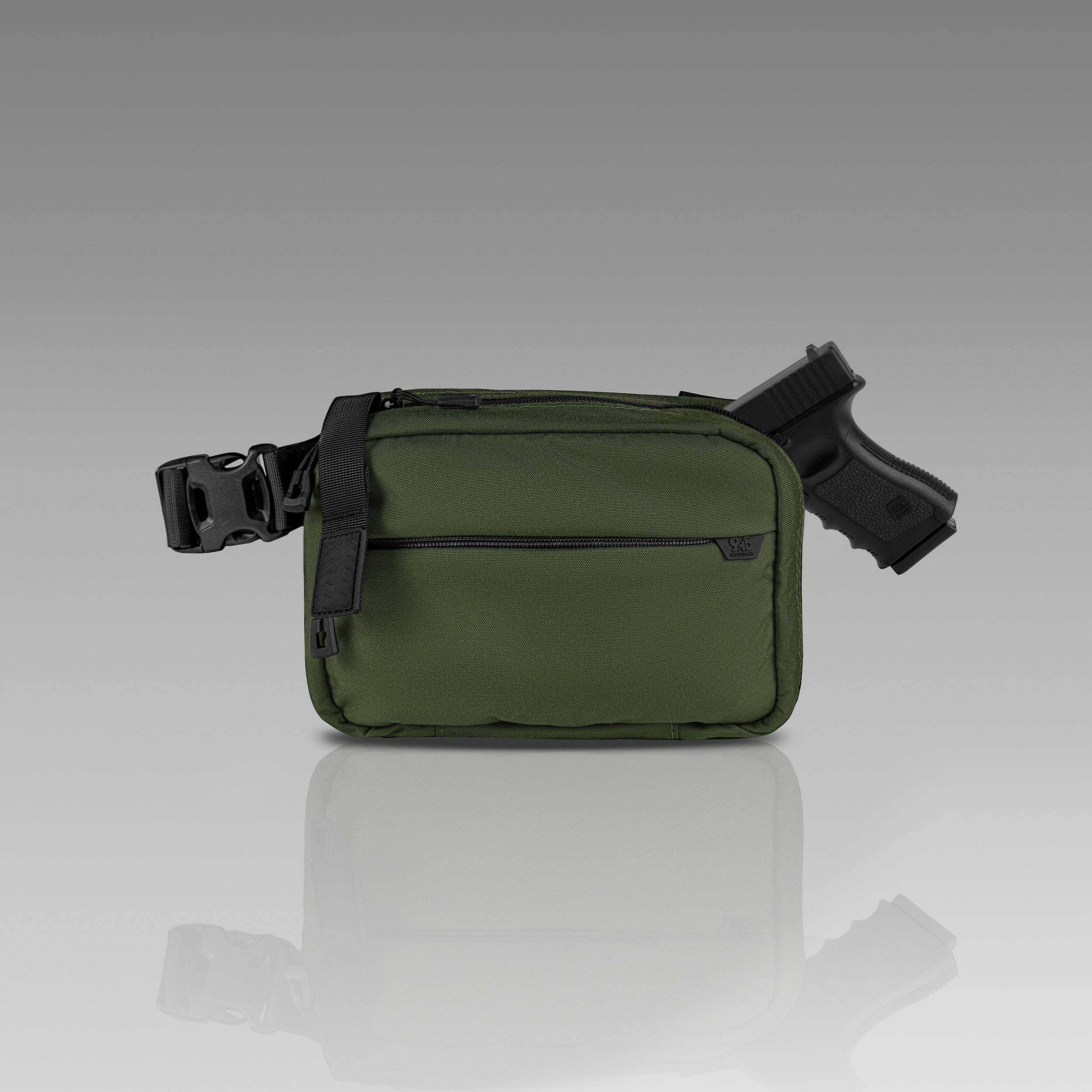 QAPX CORDURA® CONCEALMENT BAG (X-LARGE) CAMO GREEN WITH KYDEX HOLSTER