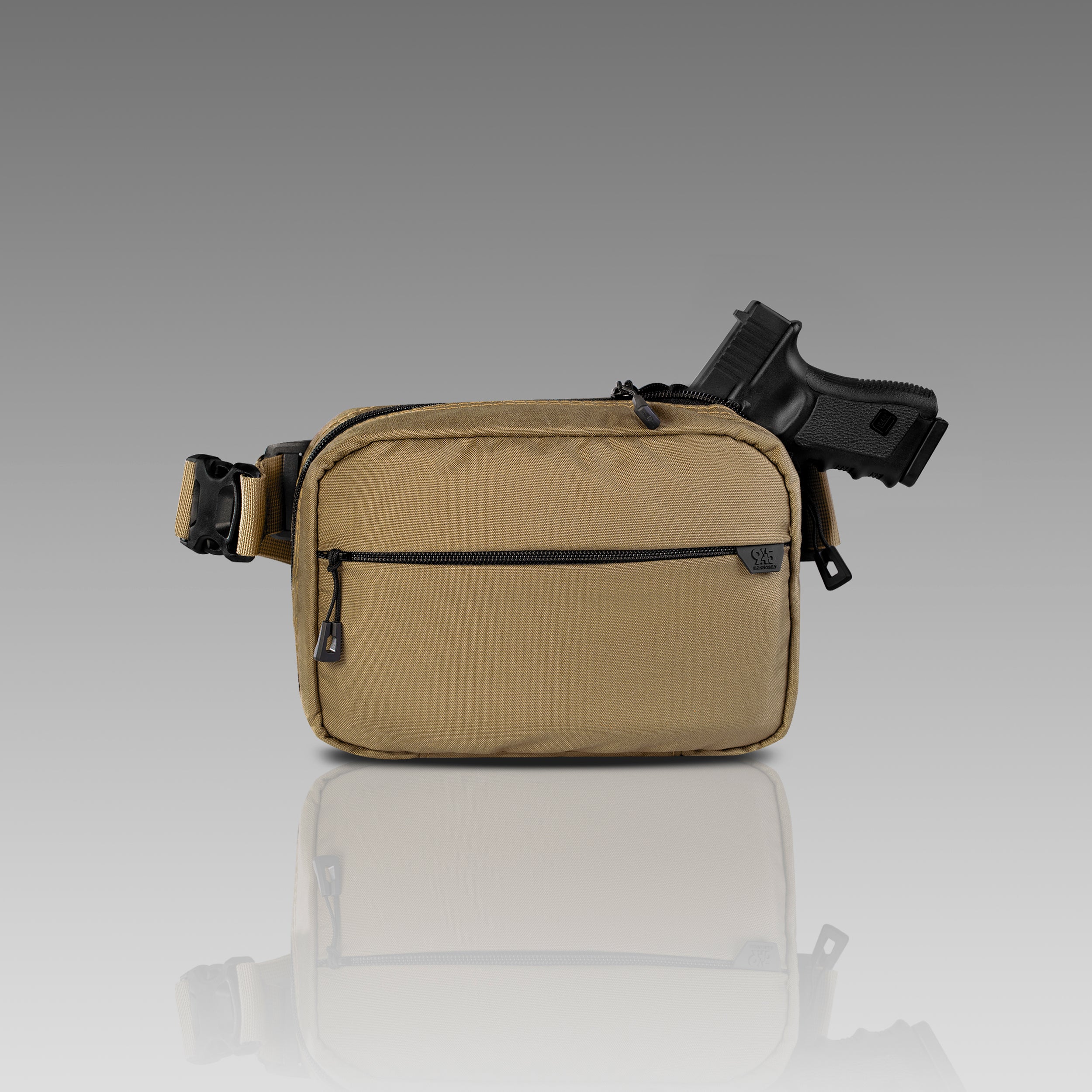 QAPX CORDURA® CONCEALMENT BAG (X-LARGE) DESERT SAND WITH KYDEX HOLSTER