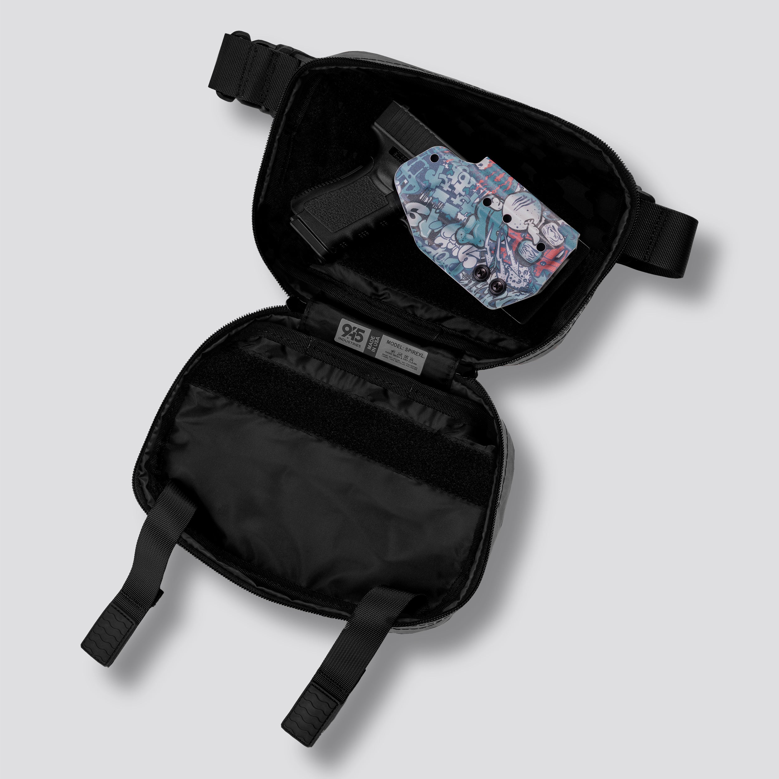 QAPX LOW PROFILE X-Pac® Slate Concealment Bag (X-LARGE) WITH KYDEX HOLSTER