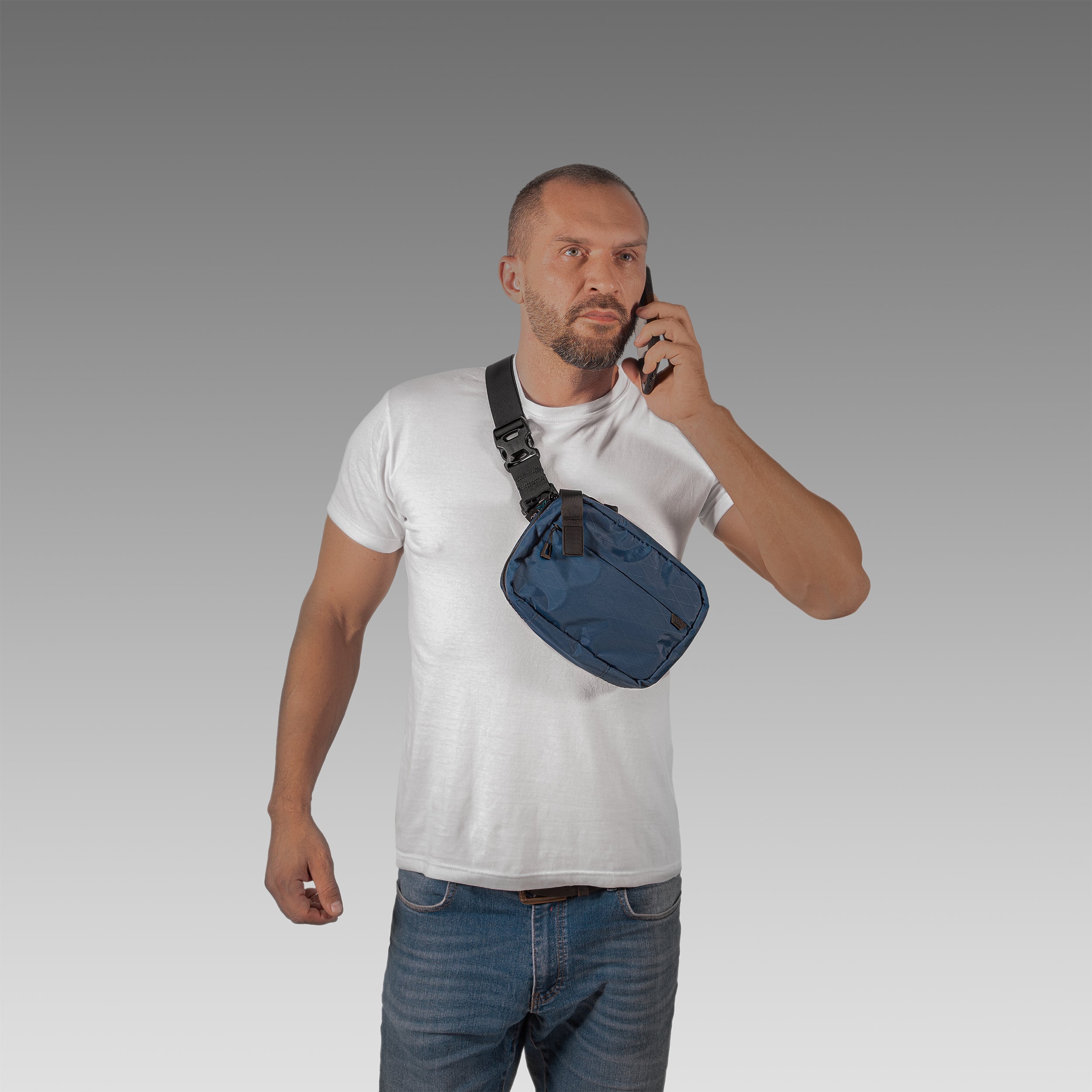 QAPL LOW PROFILE X-Pac® Deep Blue Concealment Bag (LARGE) WITH KYDEX HOLSTER