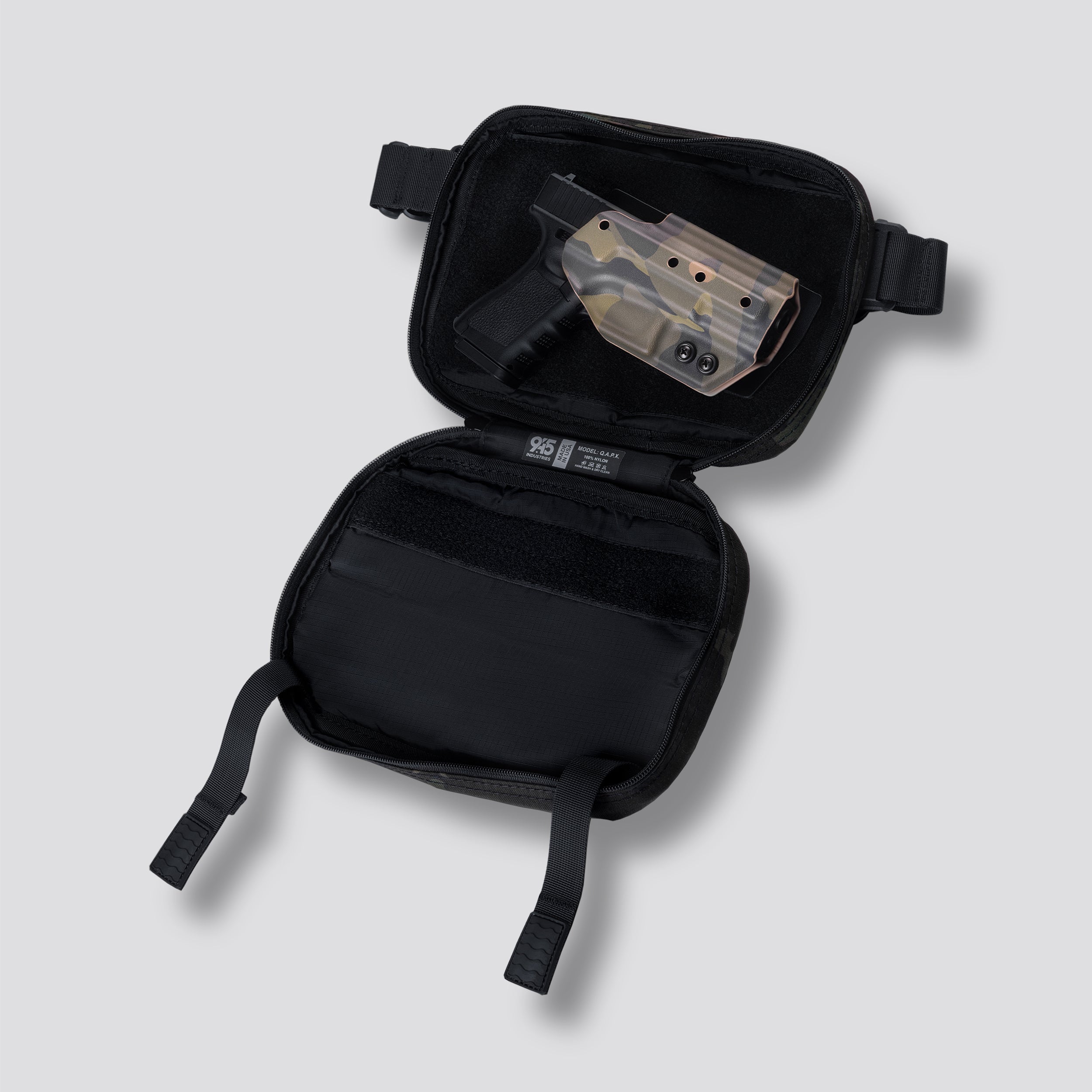 QAPX LOW PROFILE X-Pac® Black Concealment Bag (X-LARGE) WITH KYDEX HOLSTER