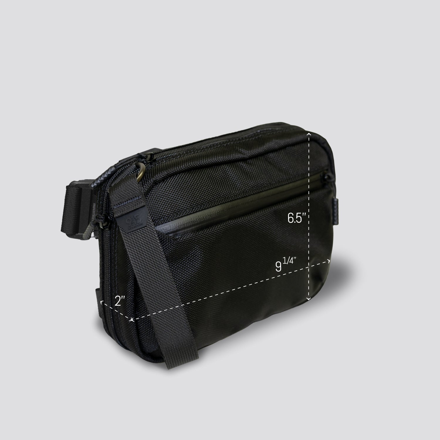 QAP Gen 2 [Compact] Concealment Bag Ballistic Black With Kydex Holster