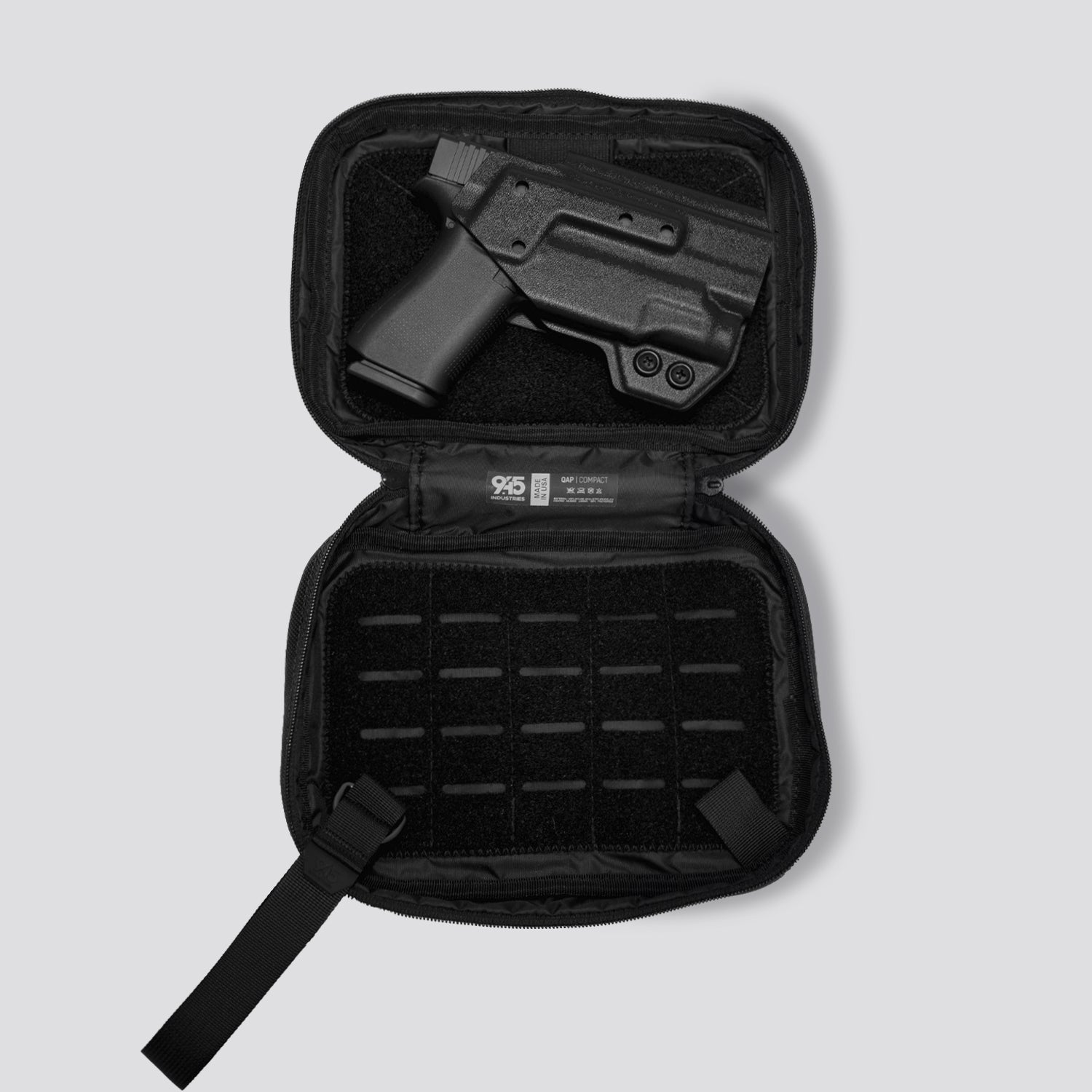 QAP Gen 2 [Compact] Concealment Bag Ballistic Black With Kydex Holster