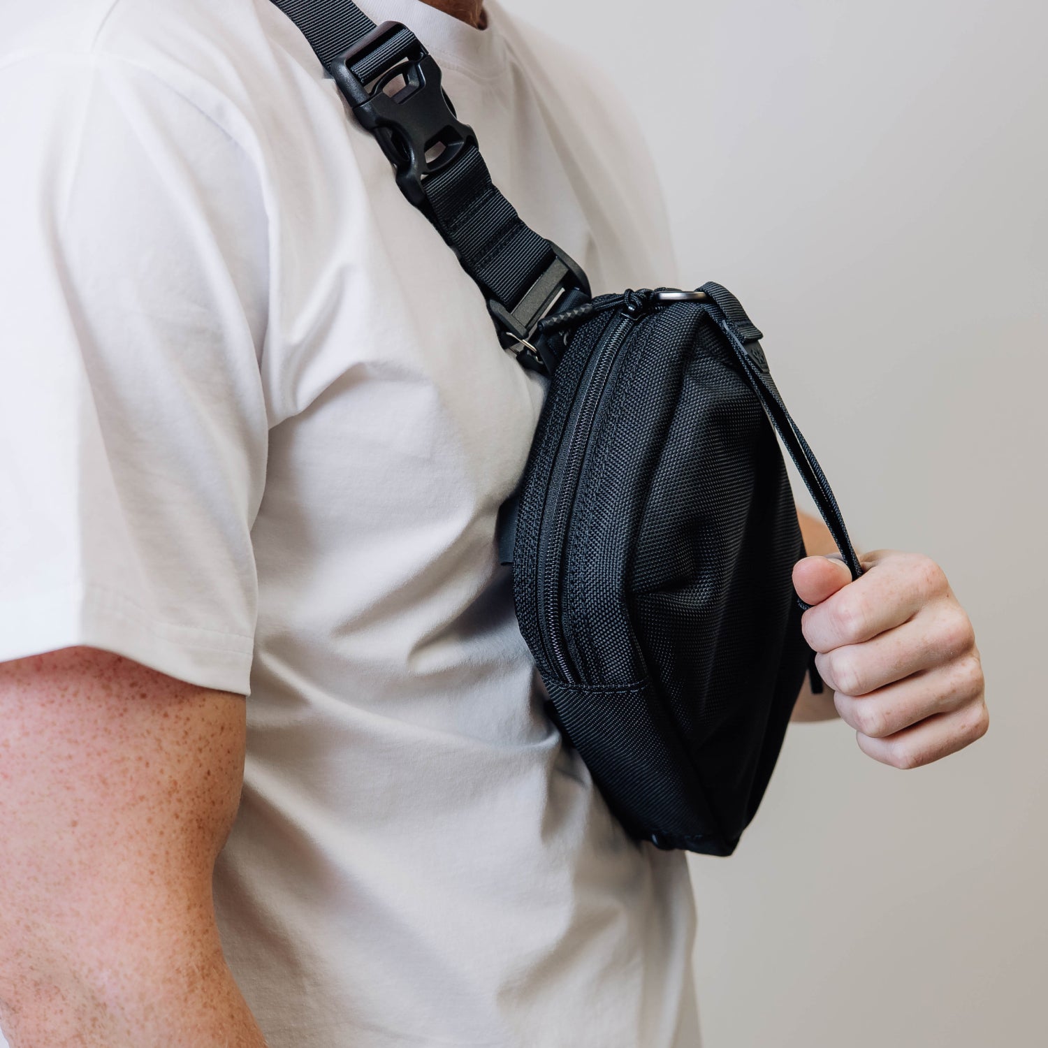 QAP Gen 2 [Compact] Concealment Bag Ballistic Black With Kydex Holster