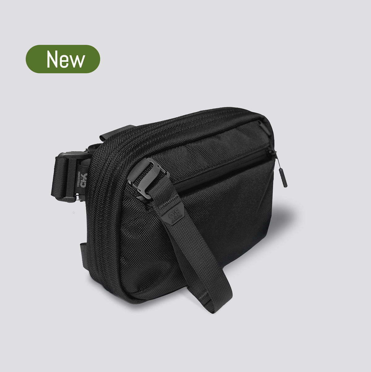 QAP MAGNETIC [COMPACT] CONCEALMENT BAG BALLISTIC BLACK WITH KYDEX HOLSTER