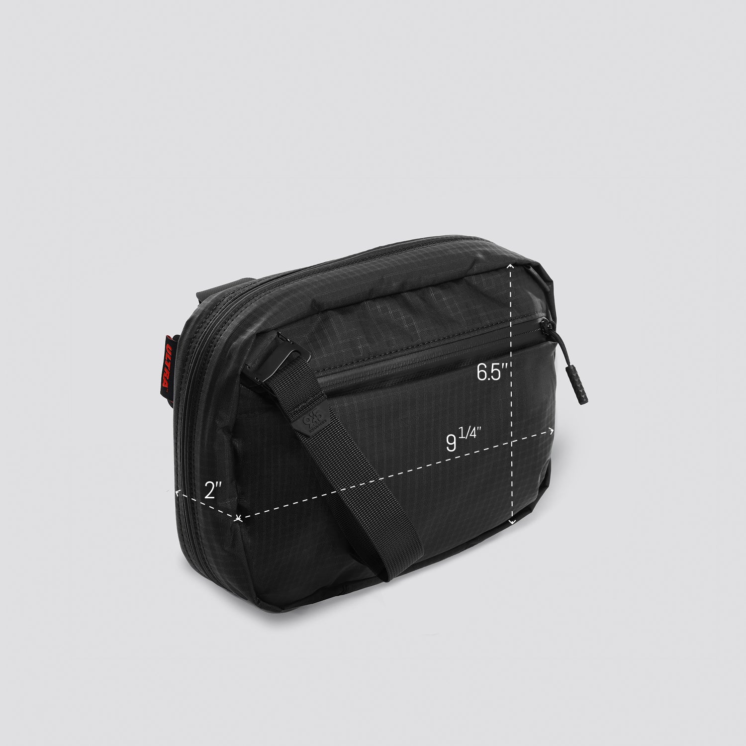 QAP MAGNETIC [COMPACT] CONCEALMENT BAG ULTRA GRID BLACK WITH KYDEX HOLSTER