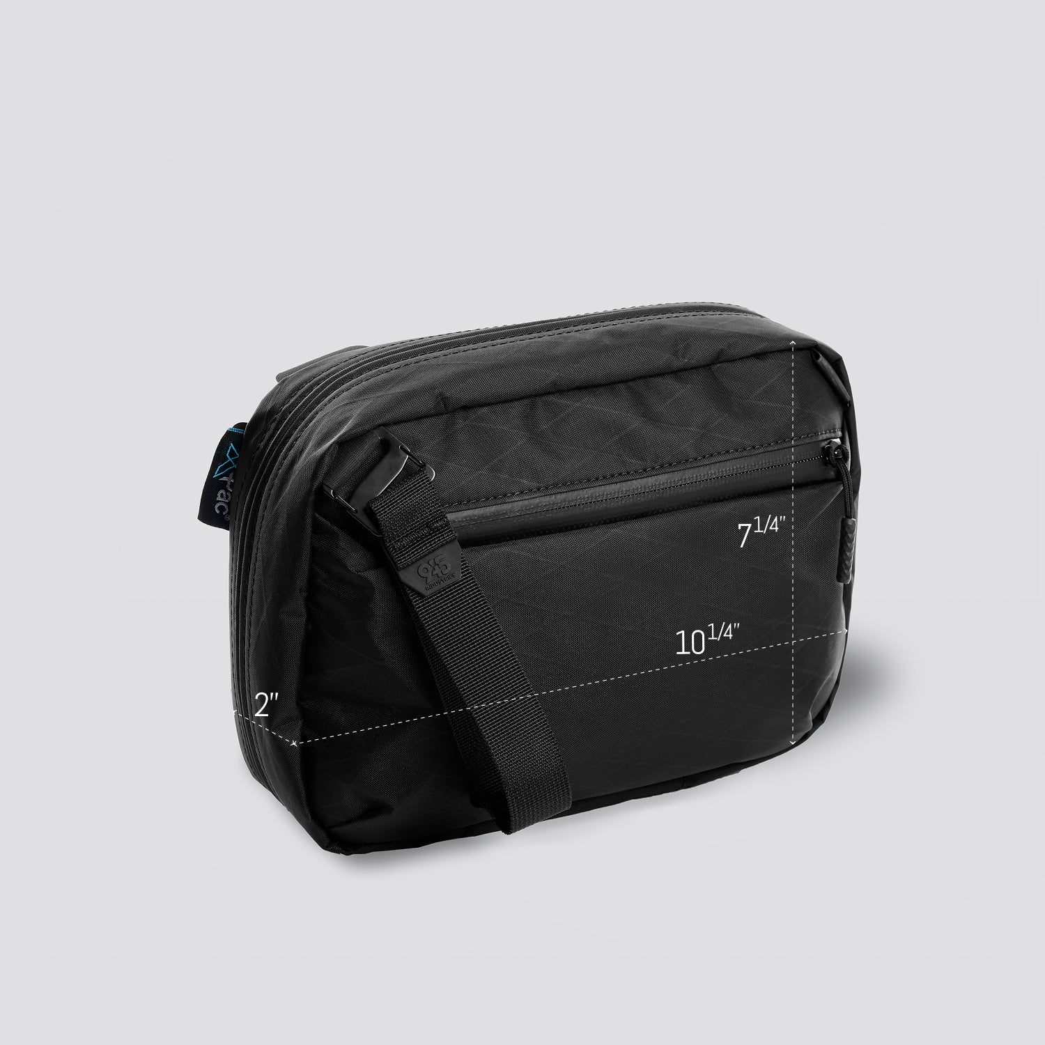 QAP MAGNETIC [FULL SIZE] CONCEALMENT BAG X-PAC BLACK WITH KYDEX HOLSTER