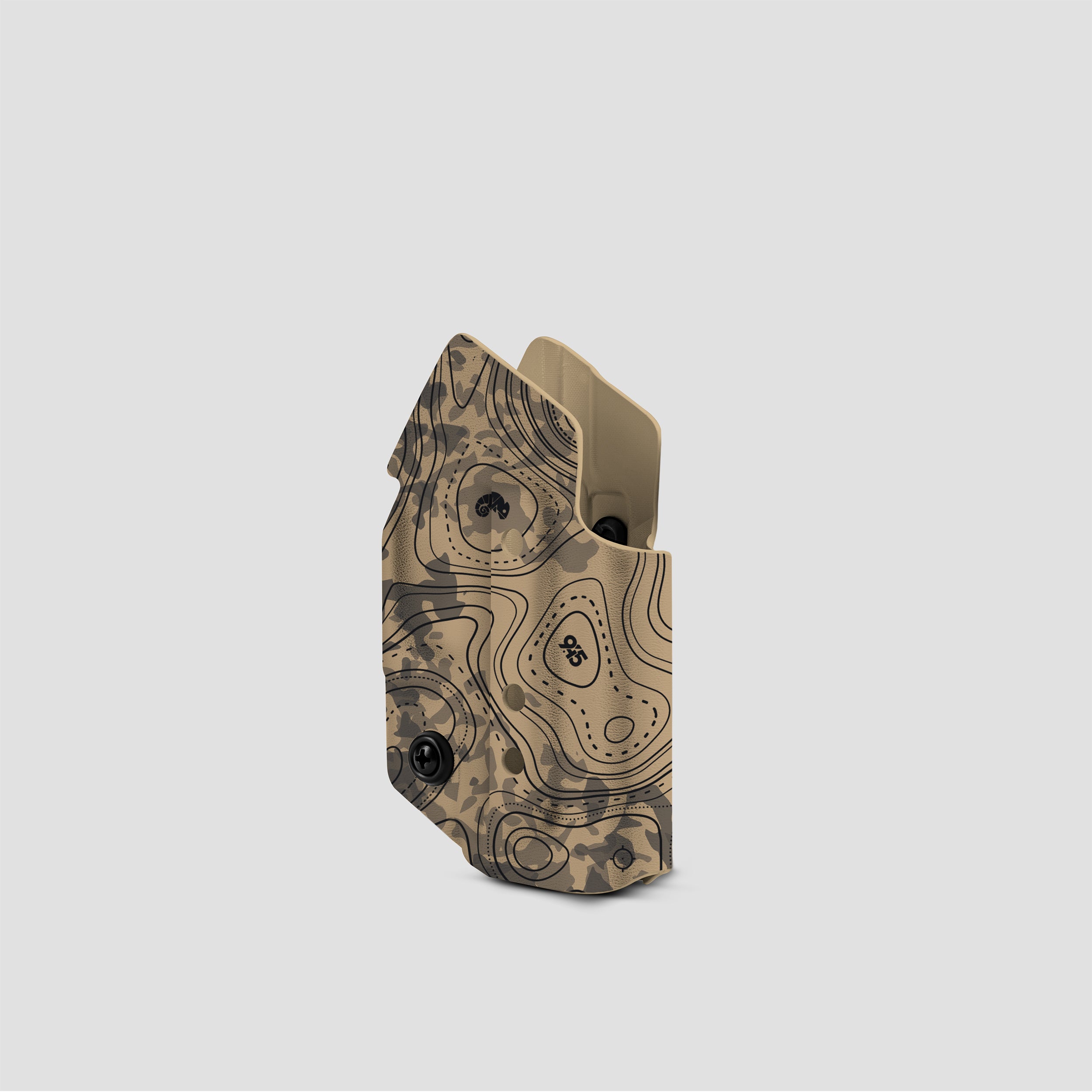 KYDEX HOLSTER WITH CHEST HOLSTER PANEL (NO LIGHT/LASER) TOPO CLAY