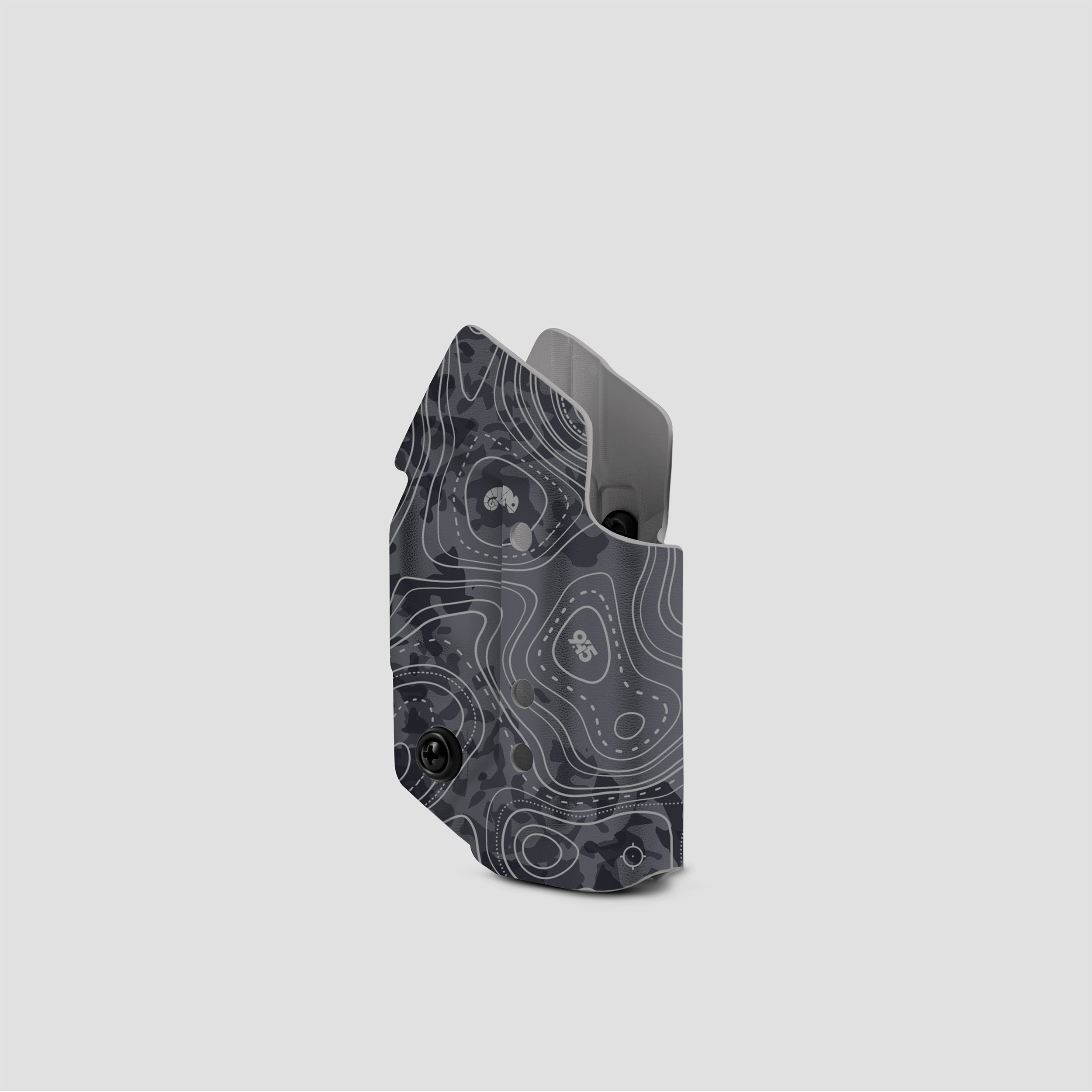 KYDEX HOLSTER WITH CHEST HOLSTER PANEL (NO LIGHT/LASER) TOPO SLATE