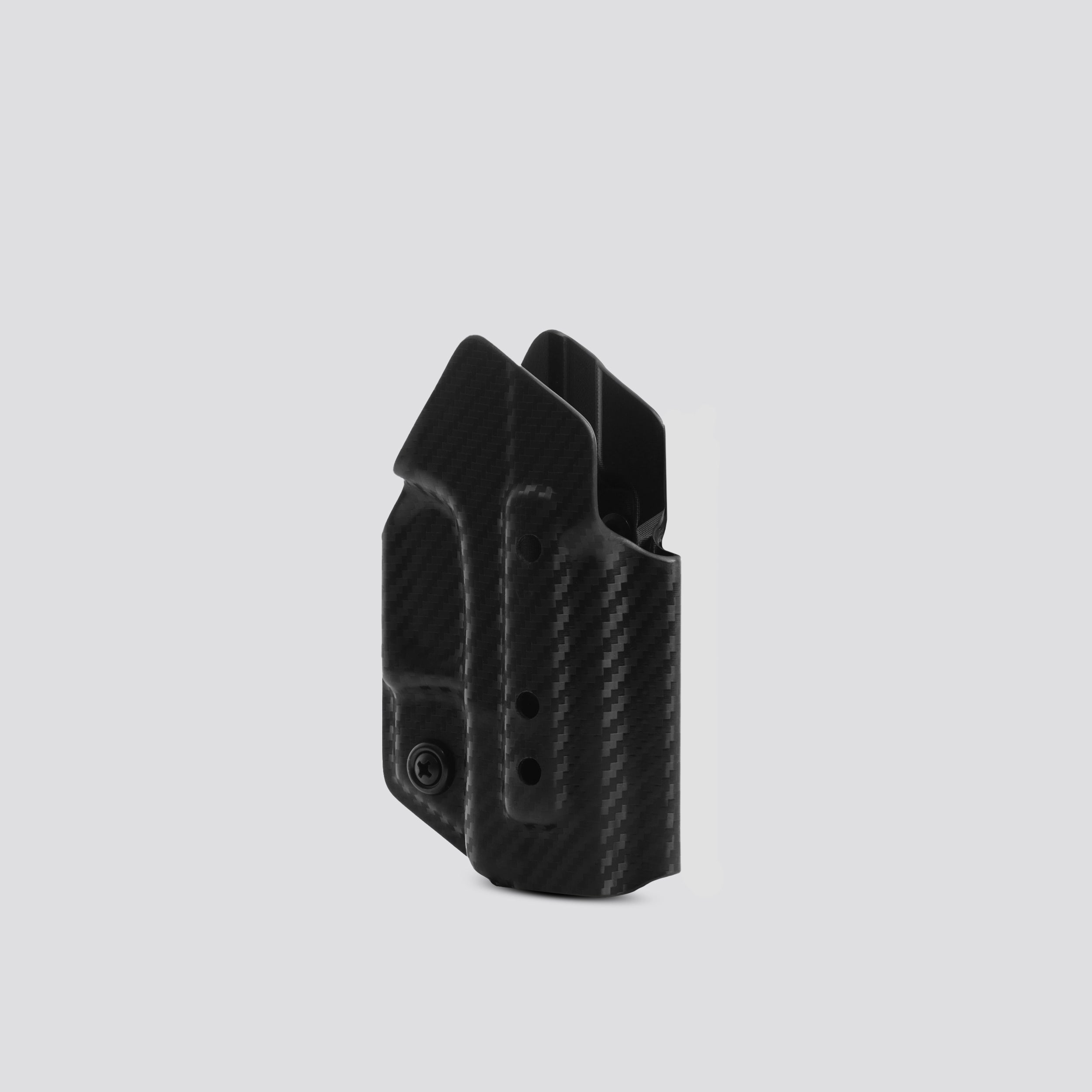 KYDEX HOLSTER WITH CHEST HOLSTER PANEL (NO LIGHT/LASER) BLACK CARBONFIBER