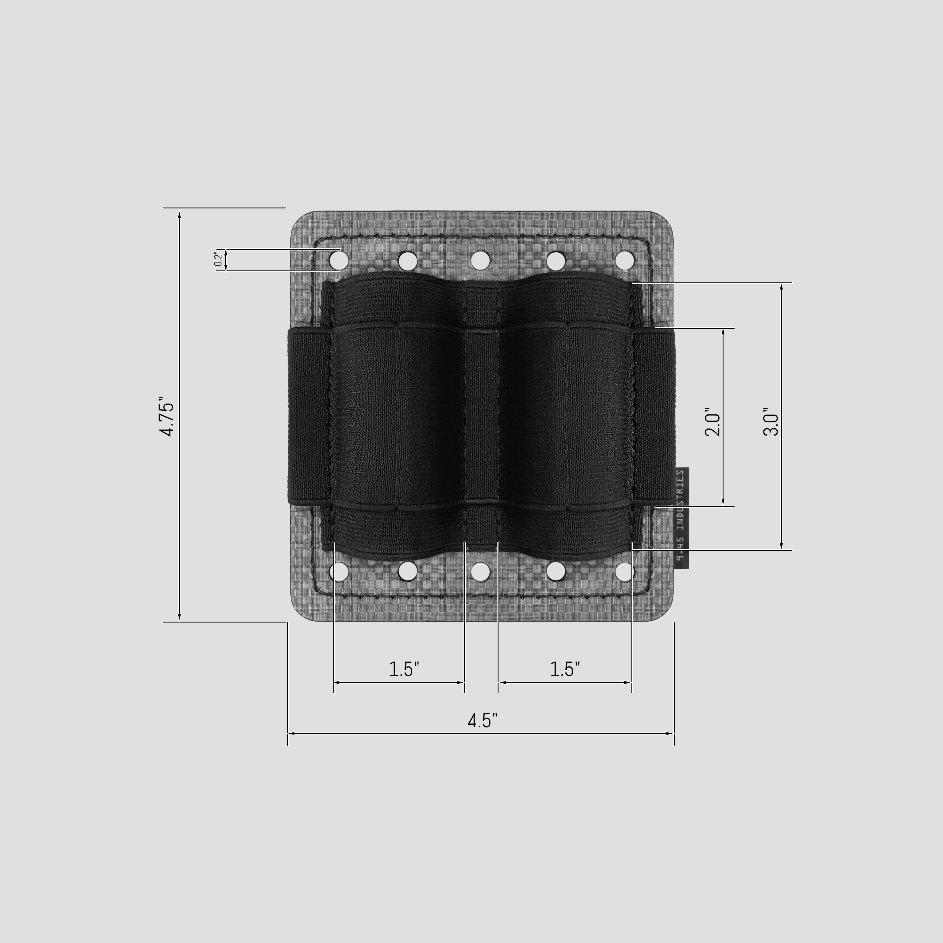 Tegris® Double Magazine Velcro Panel