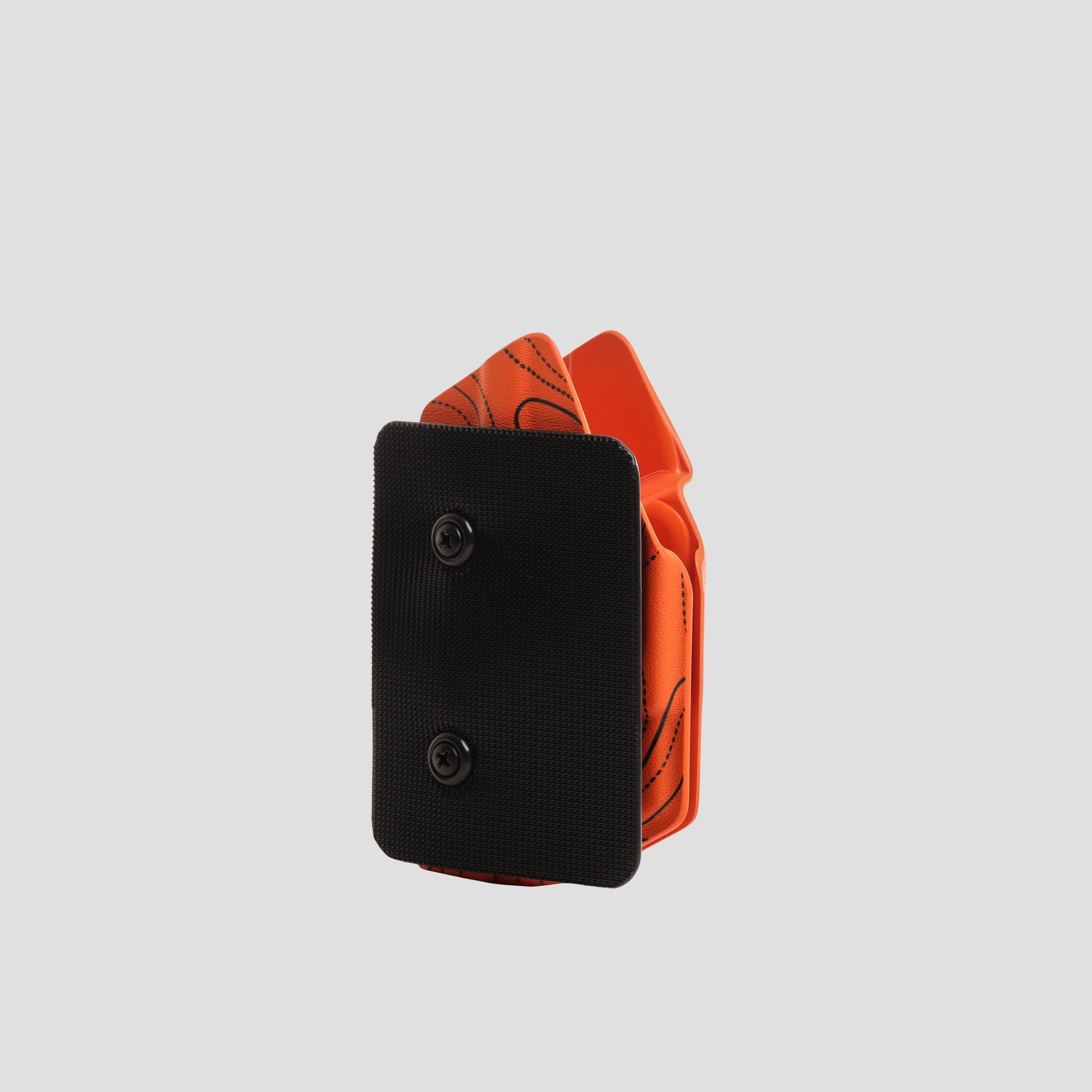 KYDEX HOLSTER WITH VELCRO® HOOK ATTACHMENT PANEL (NO LIGHT/LASER) TOPO DEMO ORANGE