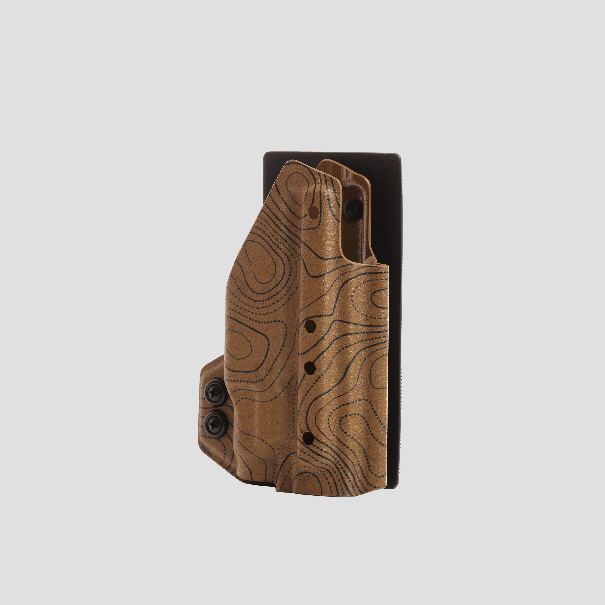 KYDEX HOLSTER WITH VELCRO® HOOK ATTACHMENT PANEL (LIGHT BEARING) TOPO SANDSTORM