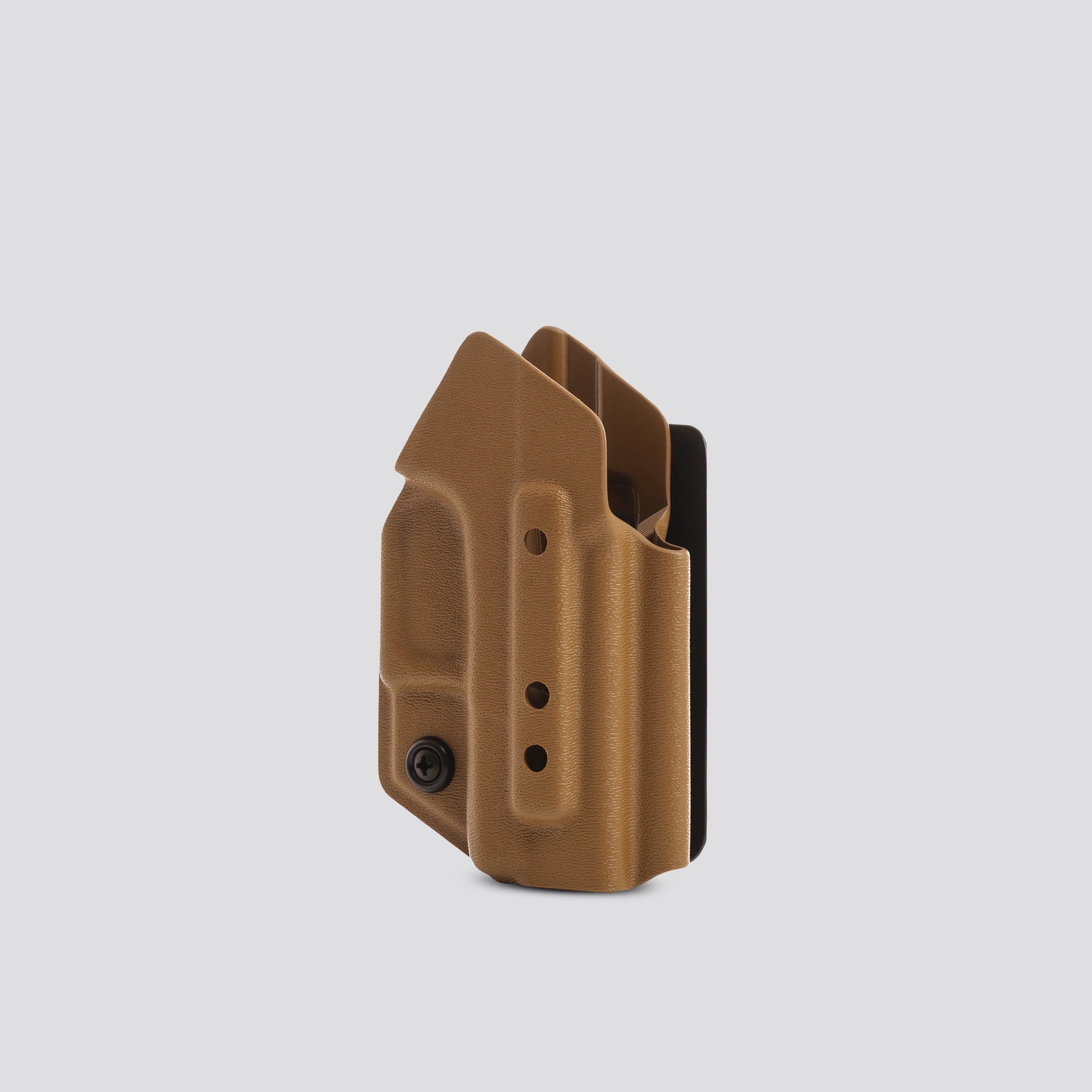 KYDEX HOLSTER WITH VELCRO® HOOK ATTACHMENT PANEL (NO LIGHT/LASER) COYOTE BROWN - 945industries