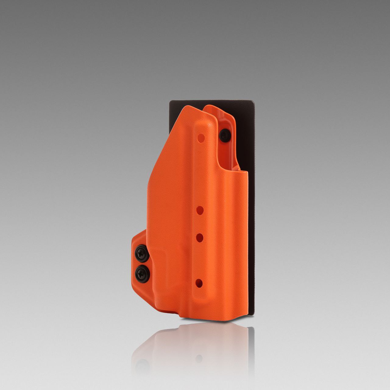 KYDEX HOLSTER WITH VELCRO® HOOK ATTACHMENT PANEL (LIGHT BEARING) HUNTER ORANGE