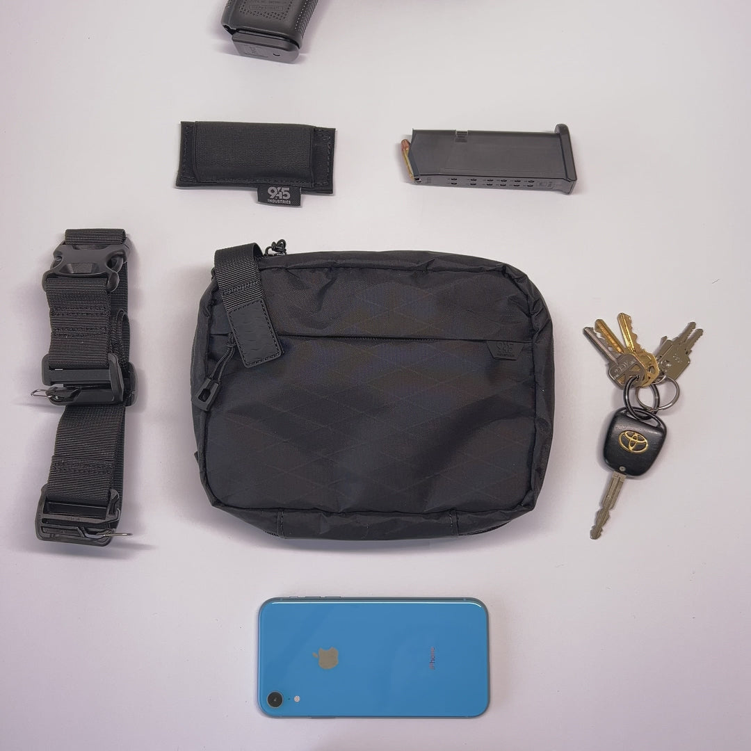 945 Industries | QAPS Low Profile X-Pac® Black – Ambidextrous EDC
